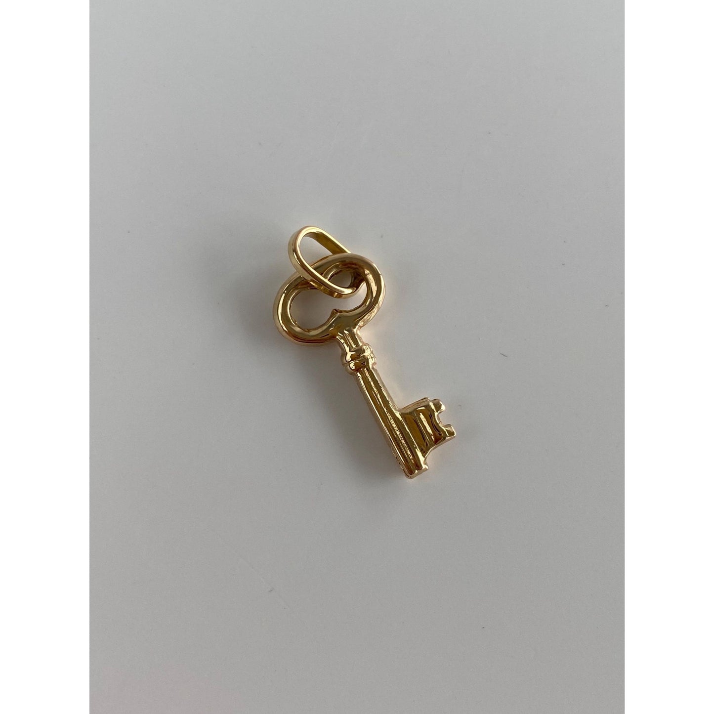 Vintage 14k Yellow Gold Skeleton Key Charm