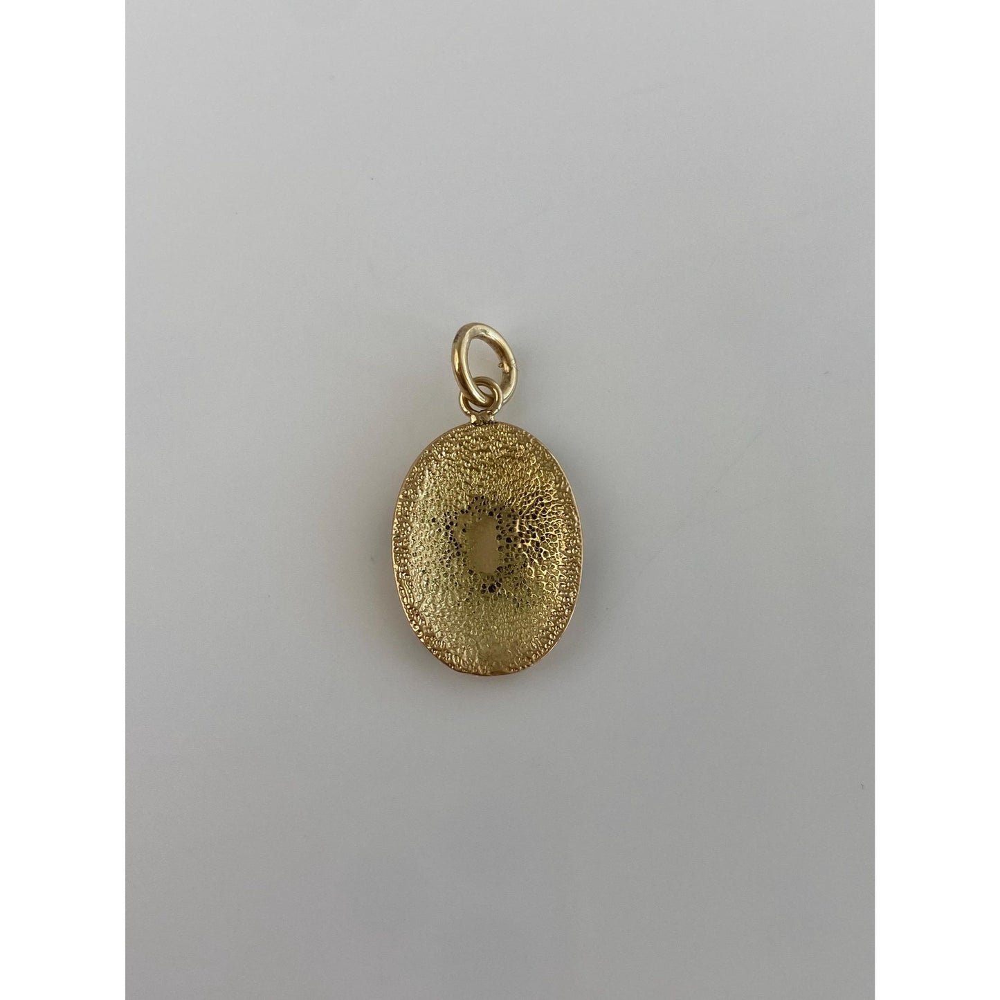 Vintage Solid 18k Yellow Gold Enamel Stripe Cufflink Conversion Charm