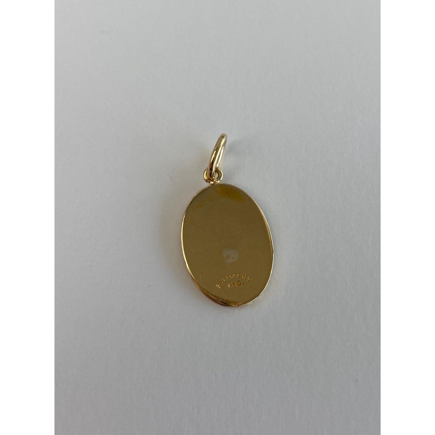 Vintage Solid 14k Yellow Gold Military Eagle Cufflink Conversion Charm