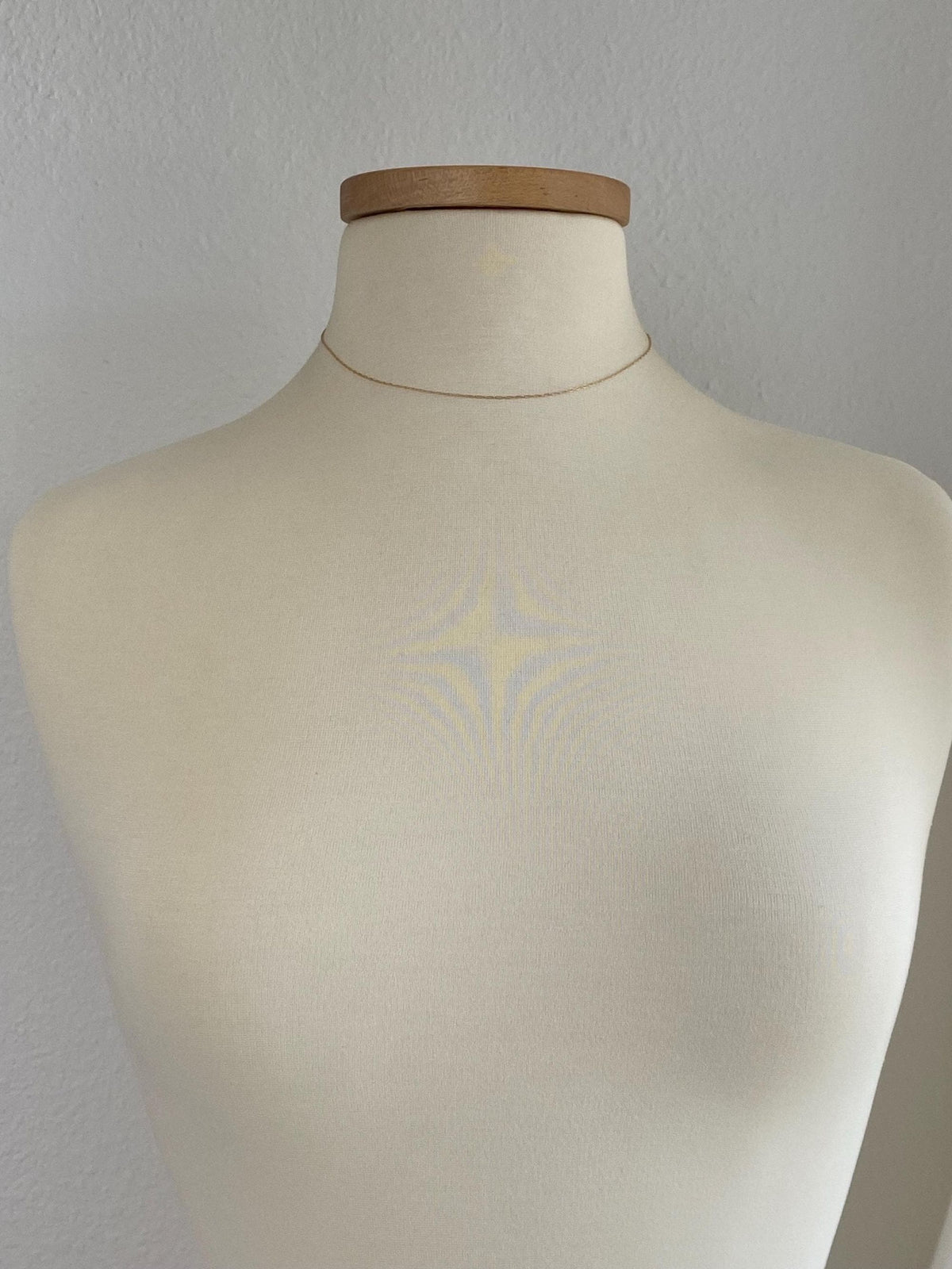 Vintage Solid 14k Yellow Gold Dainty Chain Necklace - 15.5 inches