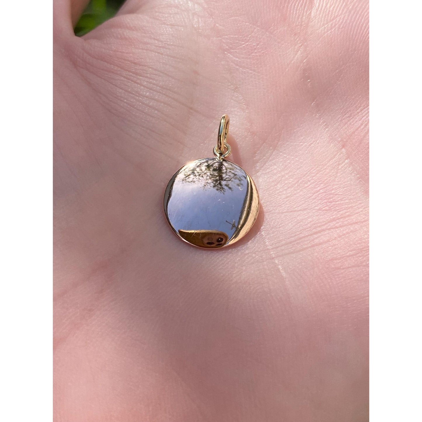 Vintage Solid 18k Rose Gold Cufflink Conversion Charm