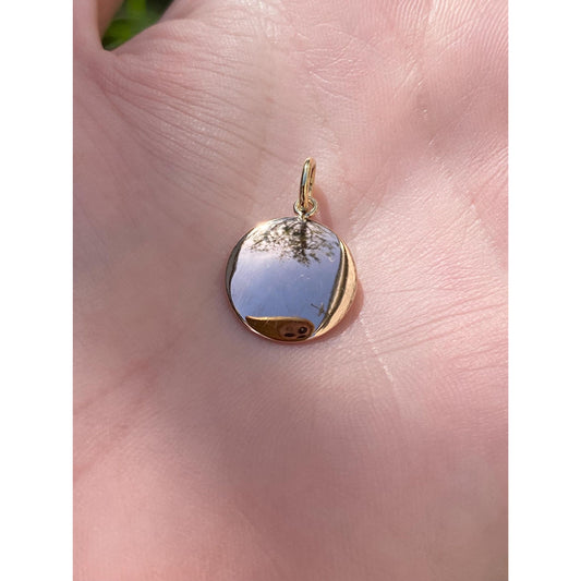 Vintage Solid 18k Rose Gold Cufflink Conversion Charm