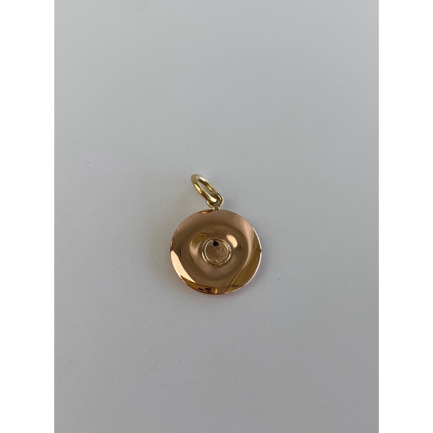 Vintage Solid 18k Rose Gold Cufflink Conversion Charm