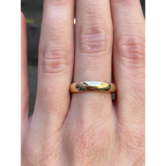 Vintage Solid 14k Yellow Gold Ring Band - Size 7