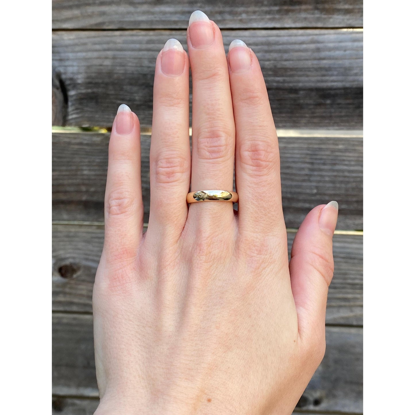 Vintage Solid 14k Yellow Gold Ring Band - Size 7