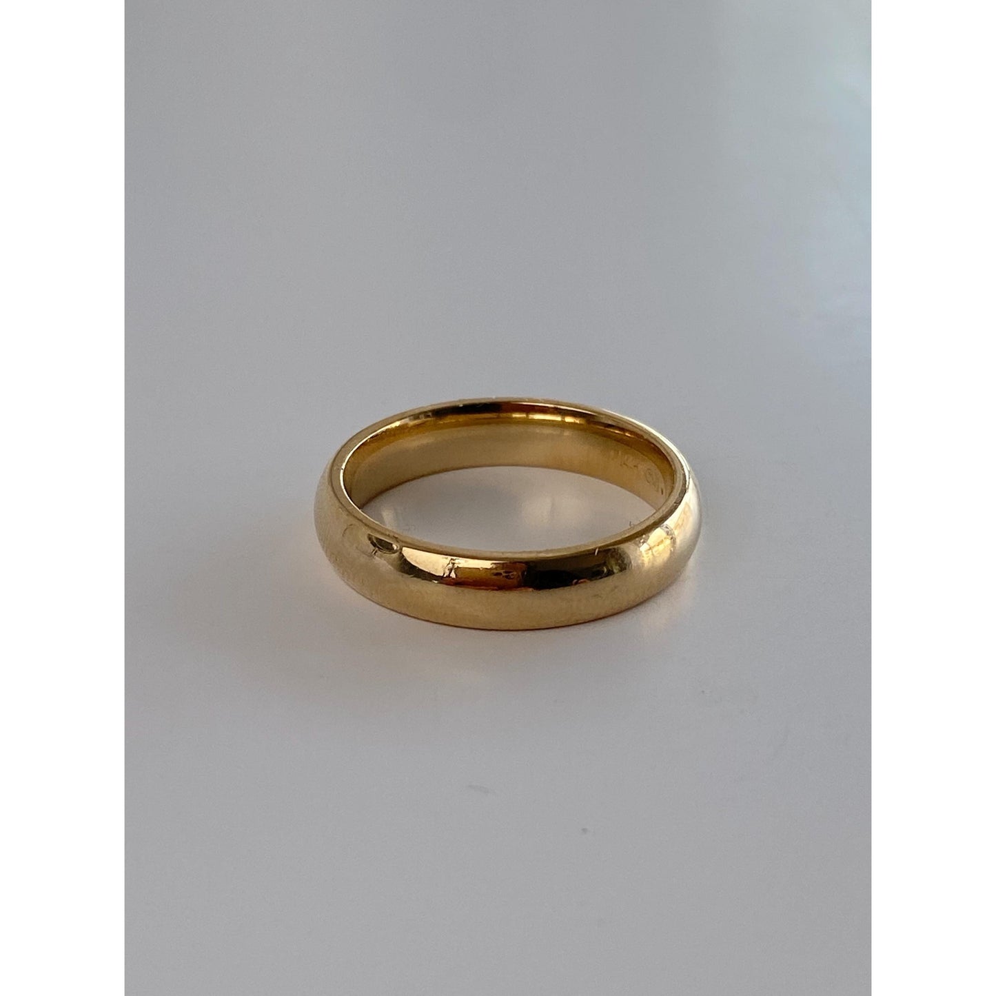 Vintage Solid 14k Yellow Gold Ring Band - Size 7