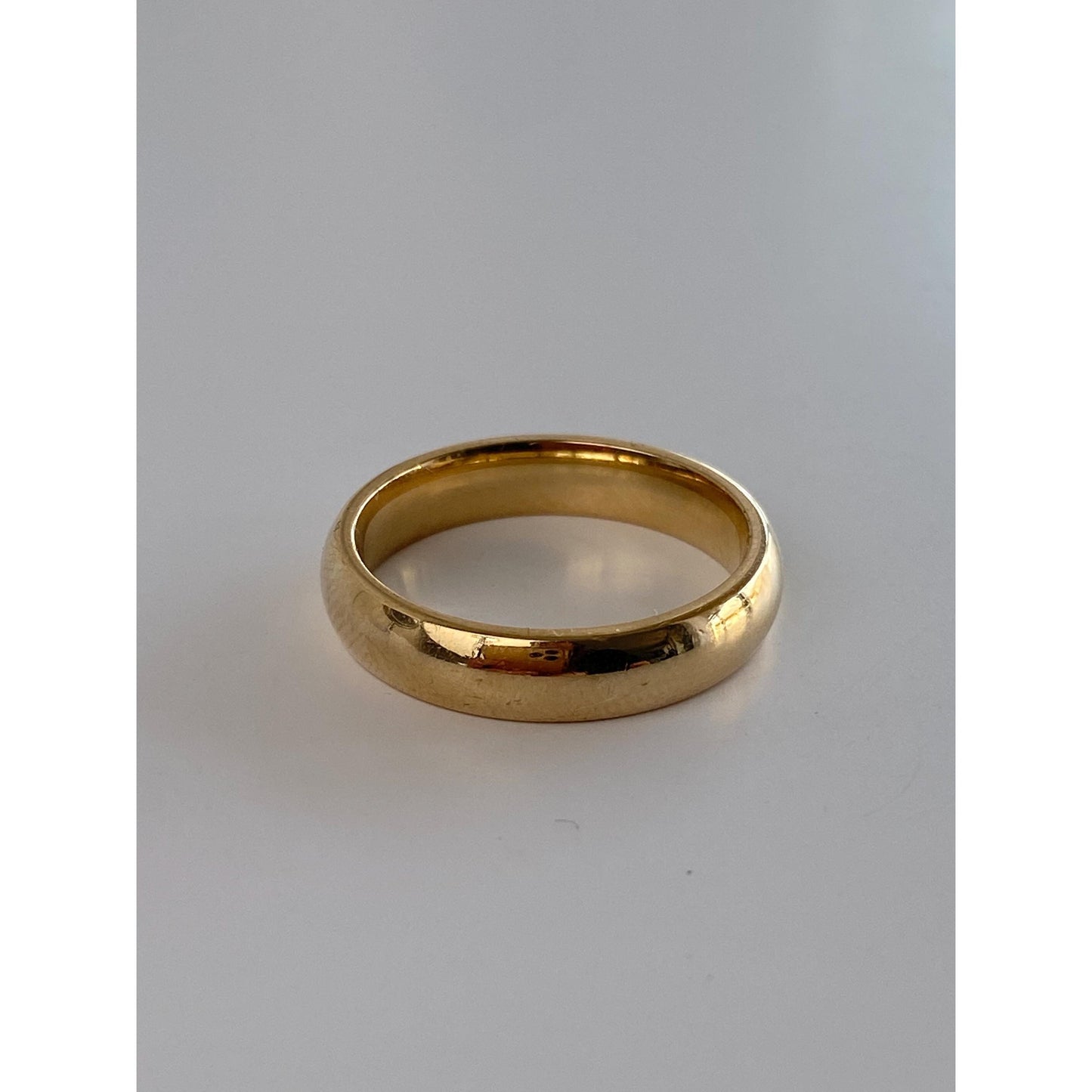 Vintage Solid 14k Yellow Gold Ring Band - Size 7
