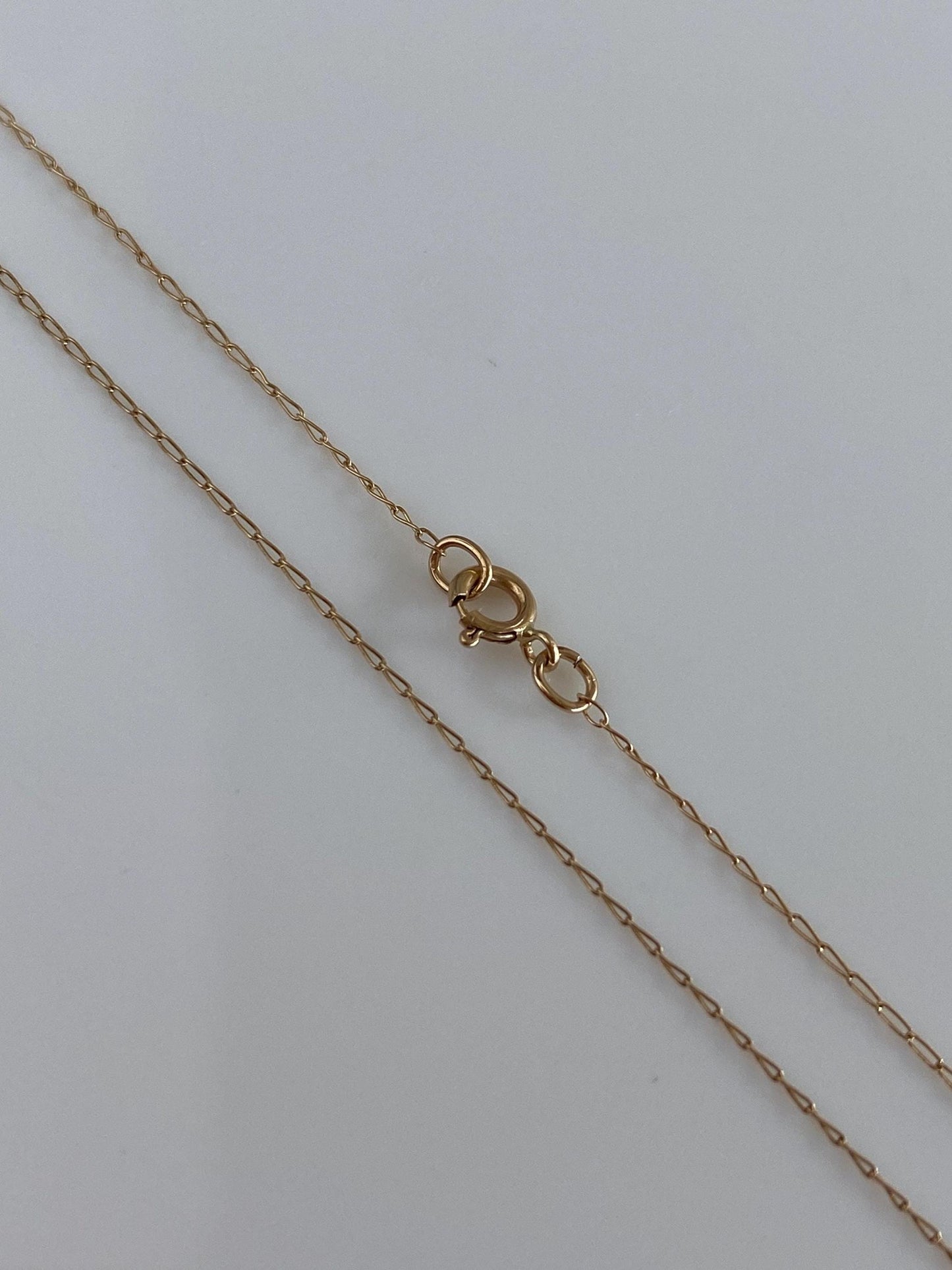 Vintage Solid 14k Yellow Gold Dainty Chain Necklace - 20.5 inches