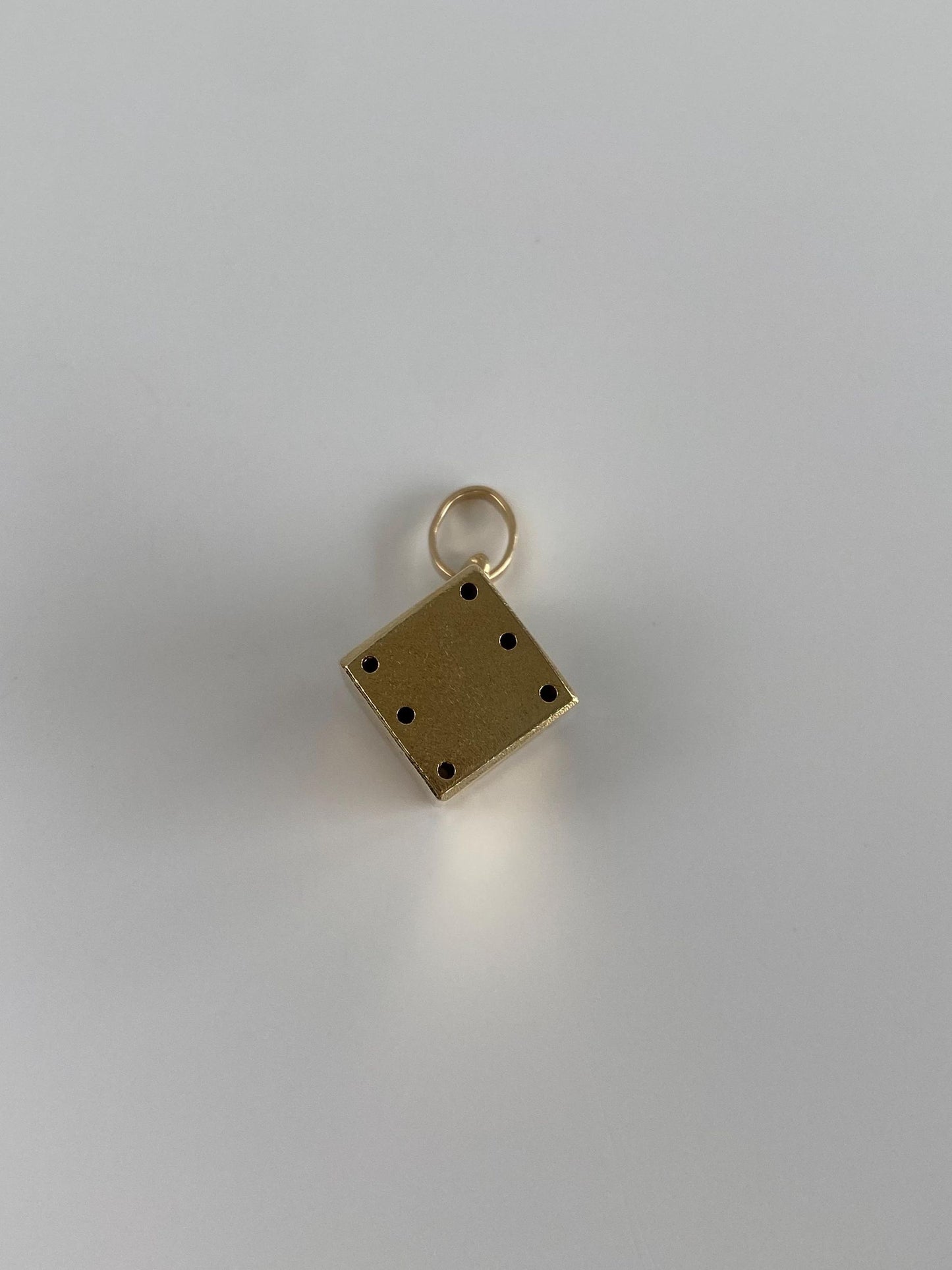 Vintage 14k Yellow Gold Die Dice Charm