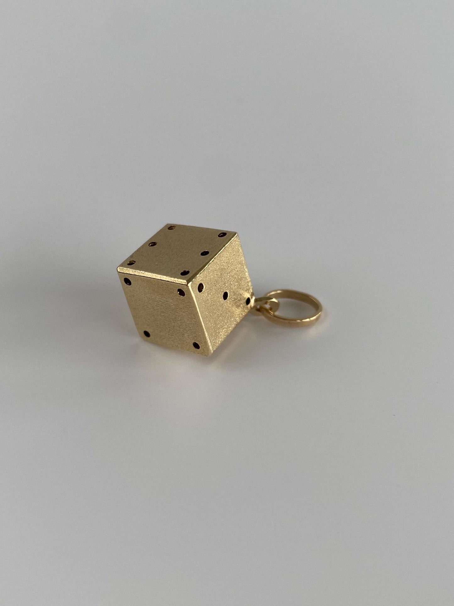 Vintage 14k Yellow Gold Die Dice Charm