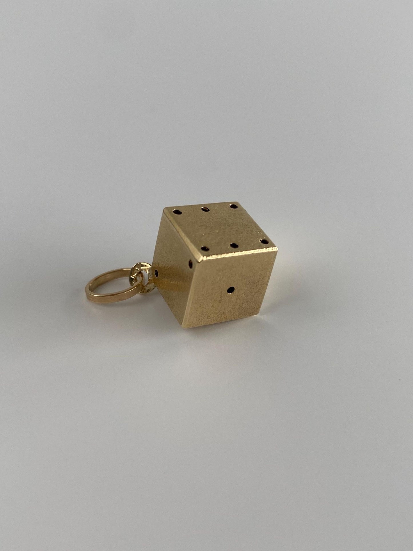 Vintage 14k Yellow Gold Die Dice Charm