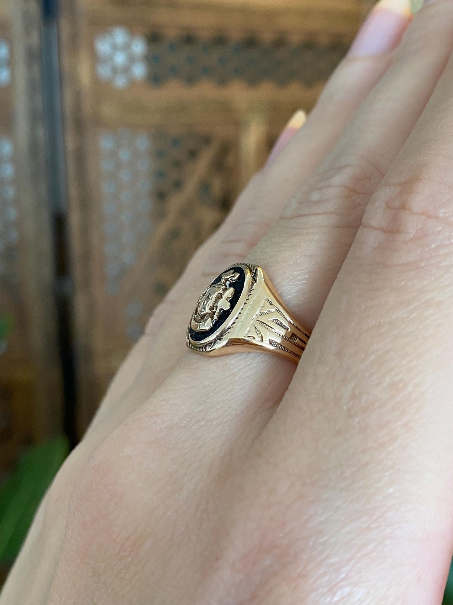 Vintage Solid 10k Rosey Gold 1932 Class Ring - Size 6
