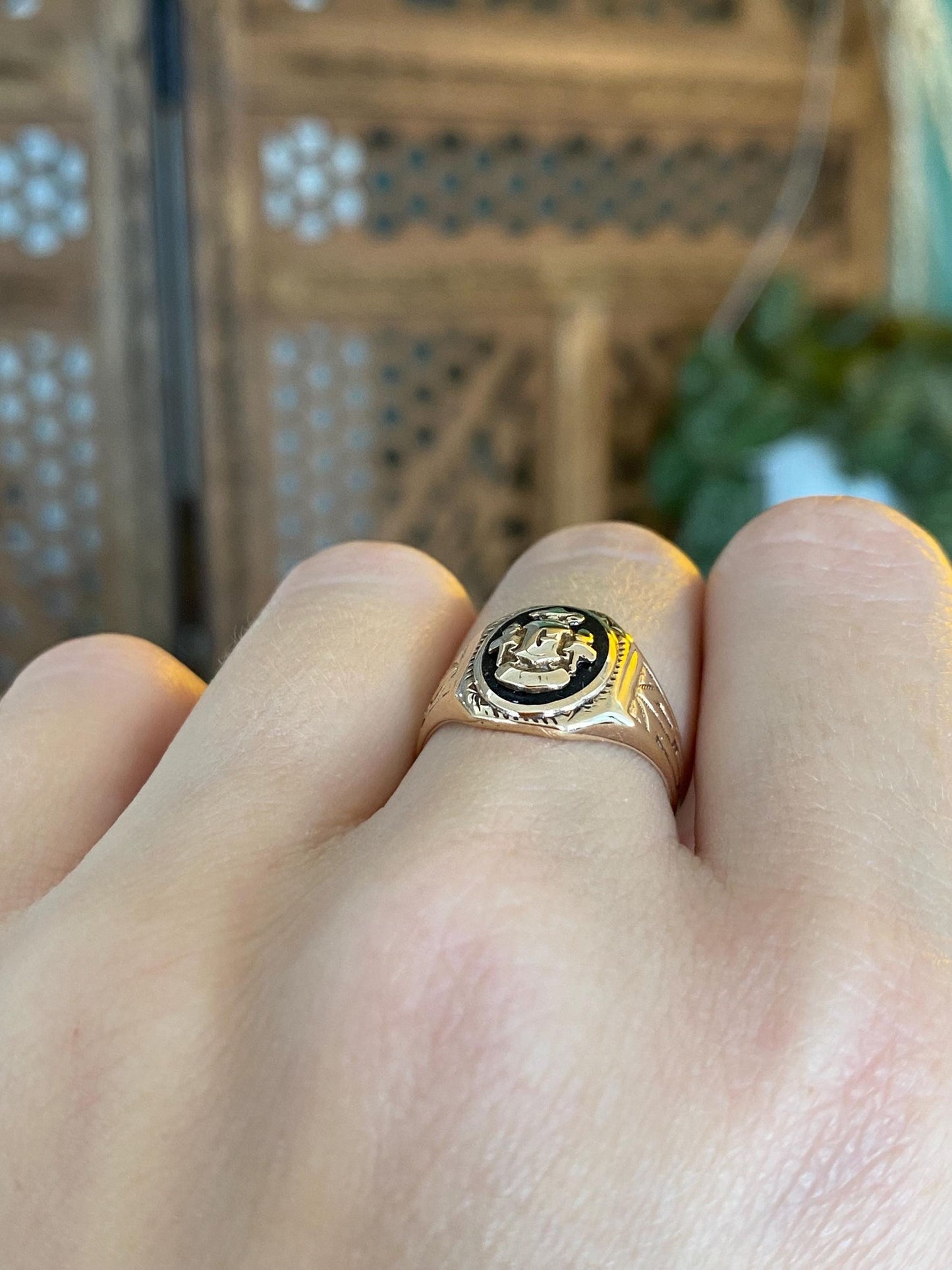 Vintage Solid 10k Rosey Gold 1932 Class Ring - Size 6