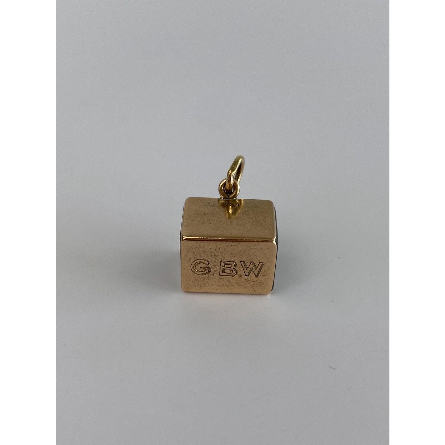 Vintage Solid 18k Yellow Gold Money Box Charm