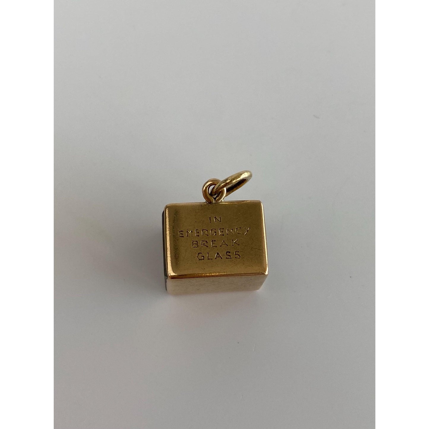 Vintage Solid 18k Yellow Gold Money Box Charm