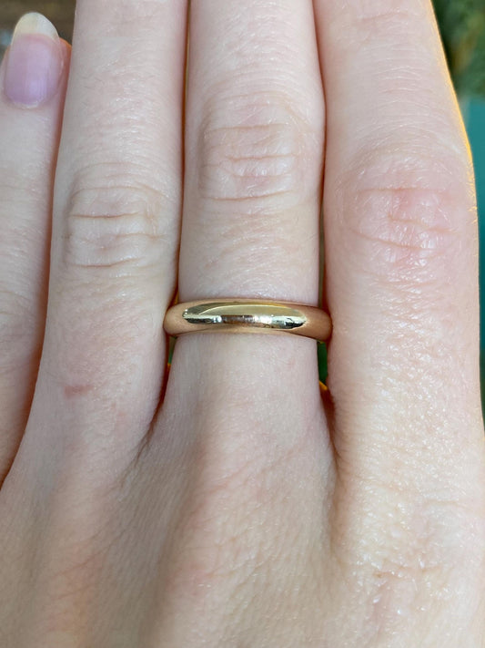 Vintage Solid 14k Yellow Gold Ring Band - Size 6.5