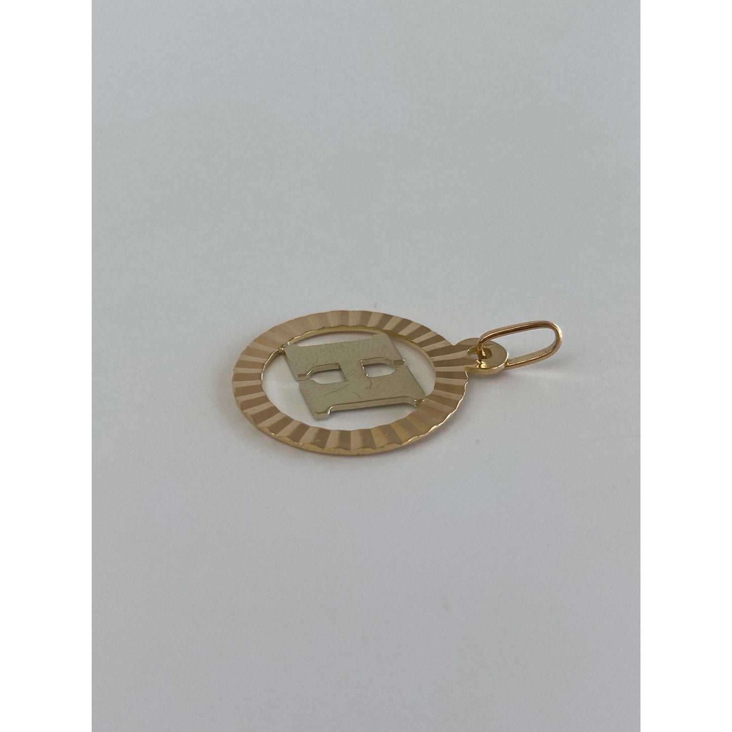 Vintage Solid 18k Yellow Gold Initial 'H' Charm