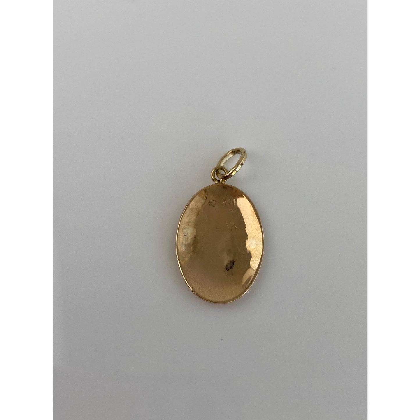 Vintage Solid 10k Yellow Gold Lined Cufflink Conversion Charm