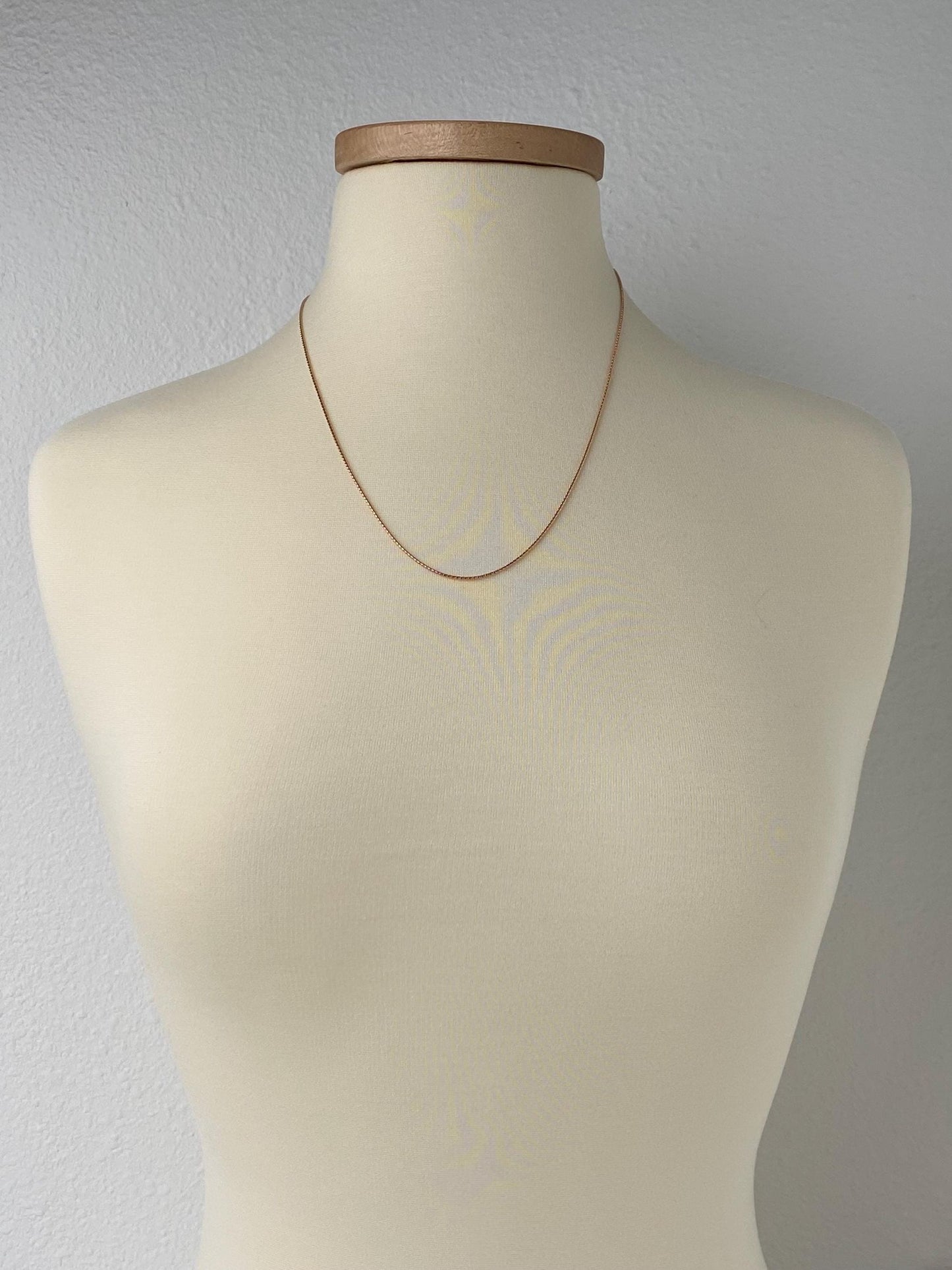 Vintage Solid 14k Rose Gold Adjustable Fancy Snake Chain Necklace - 21.75 inches