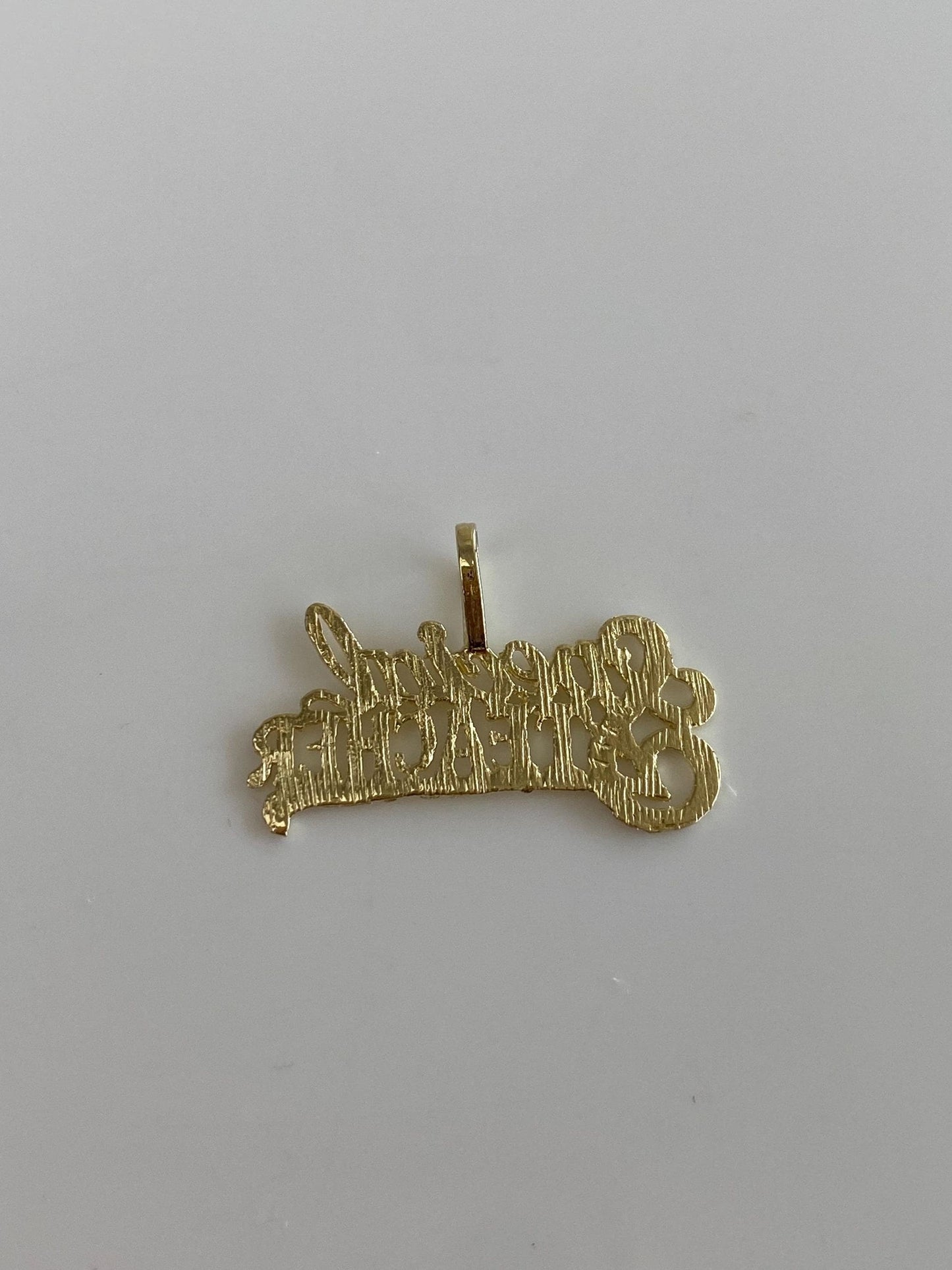 Solid 14k Yellow Gold 'Special Teacher' Charm