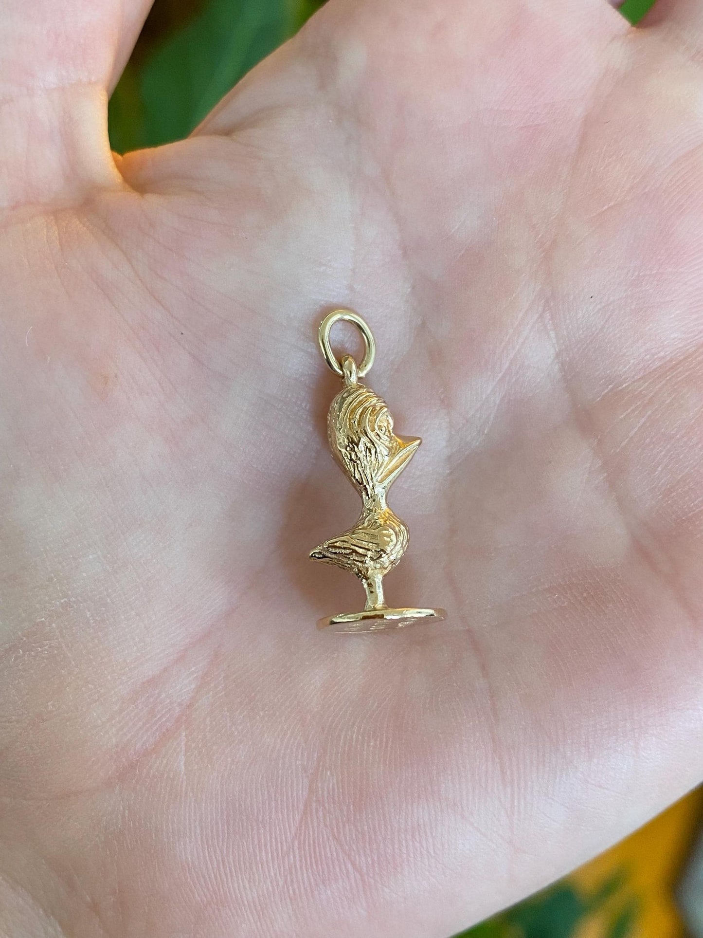 Vintage Solid 10k Yellow Gold 'Let Me Do Your Worrying' Worry Bird Charm