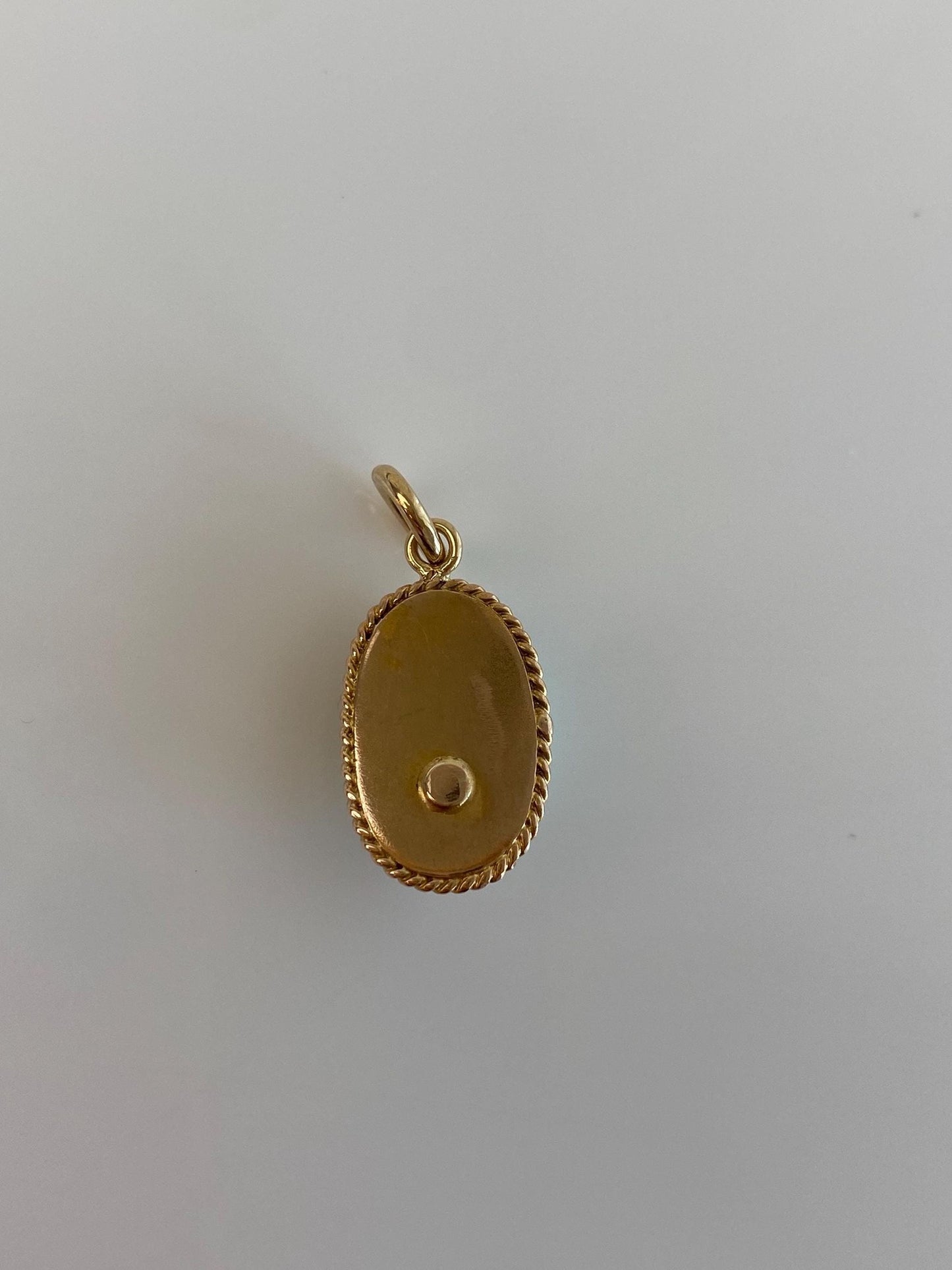 Vintage Solid 10k Yellow Gold Turquoise Stick Pin Conversion Charm