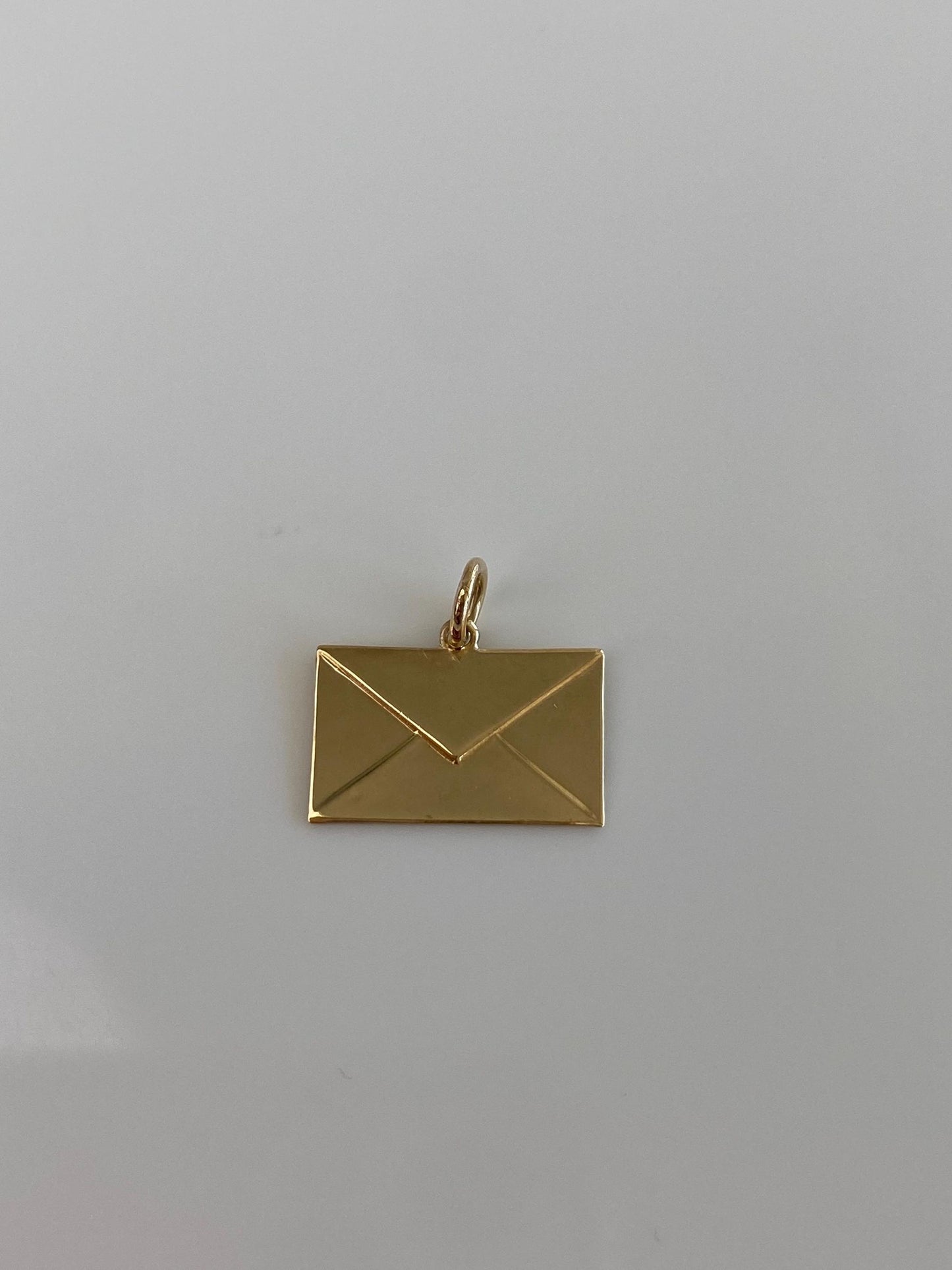 Solid 10k Yellow Gold Envelope Charm
