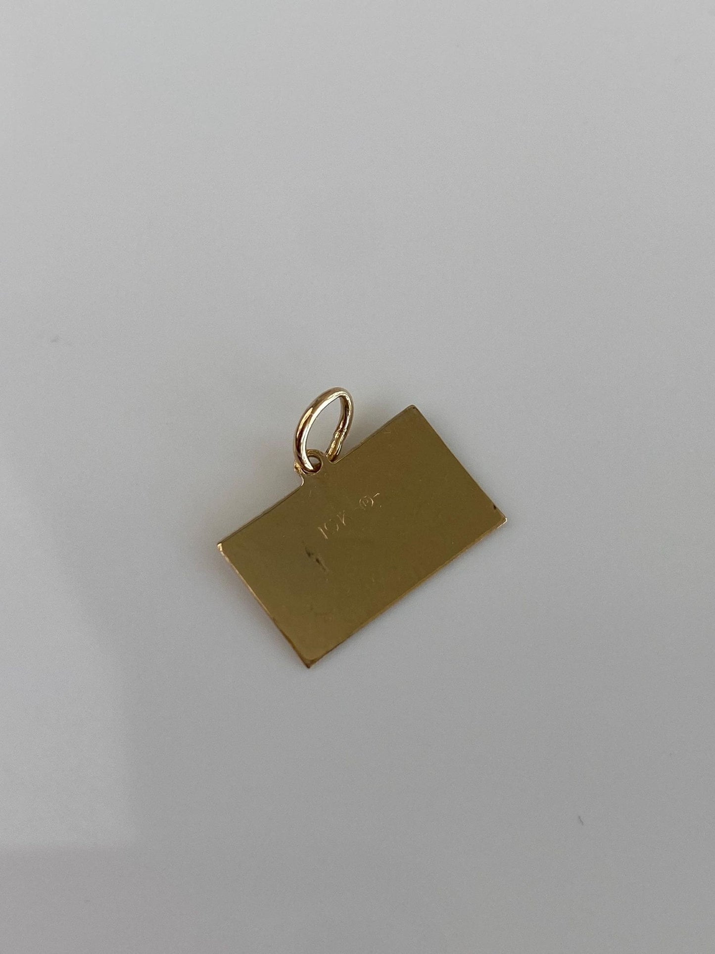 Solid 10k Yellow Gold Envelope Charm