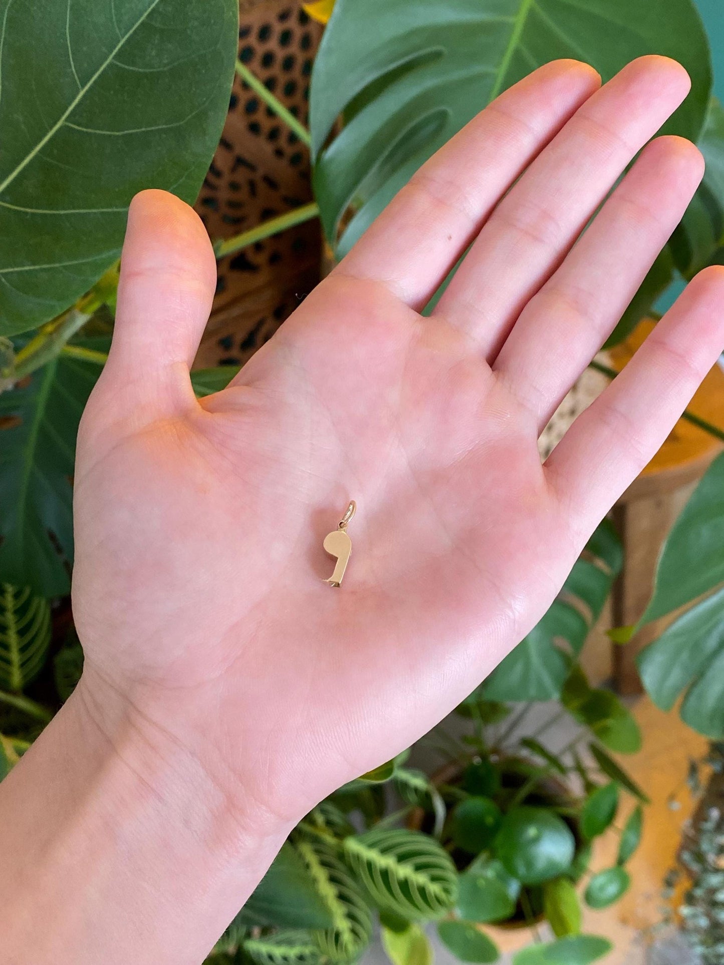 Vintage 14k Yellow Gold Working Whistle Charm