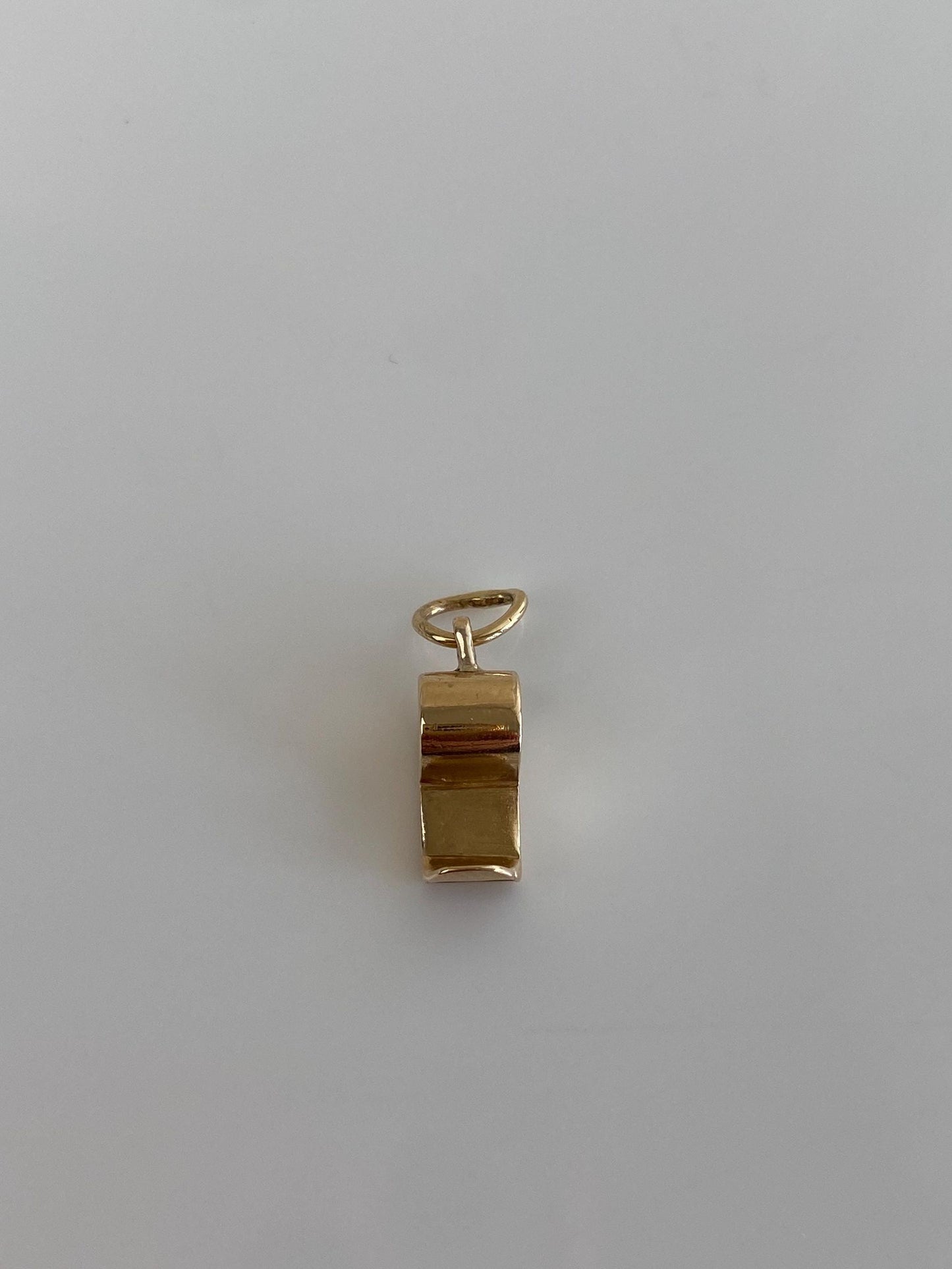 Vintage 14k Yellow Gold Working Whistle Charm