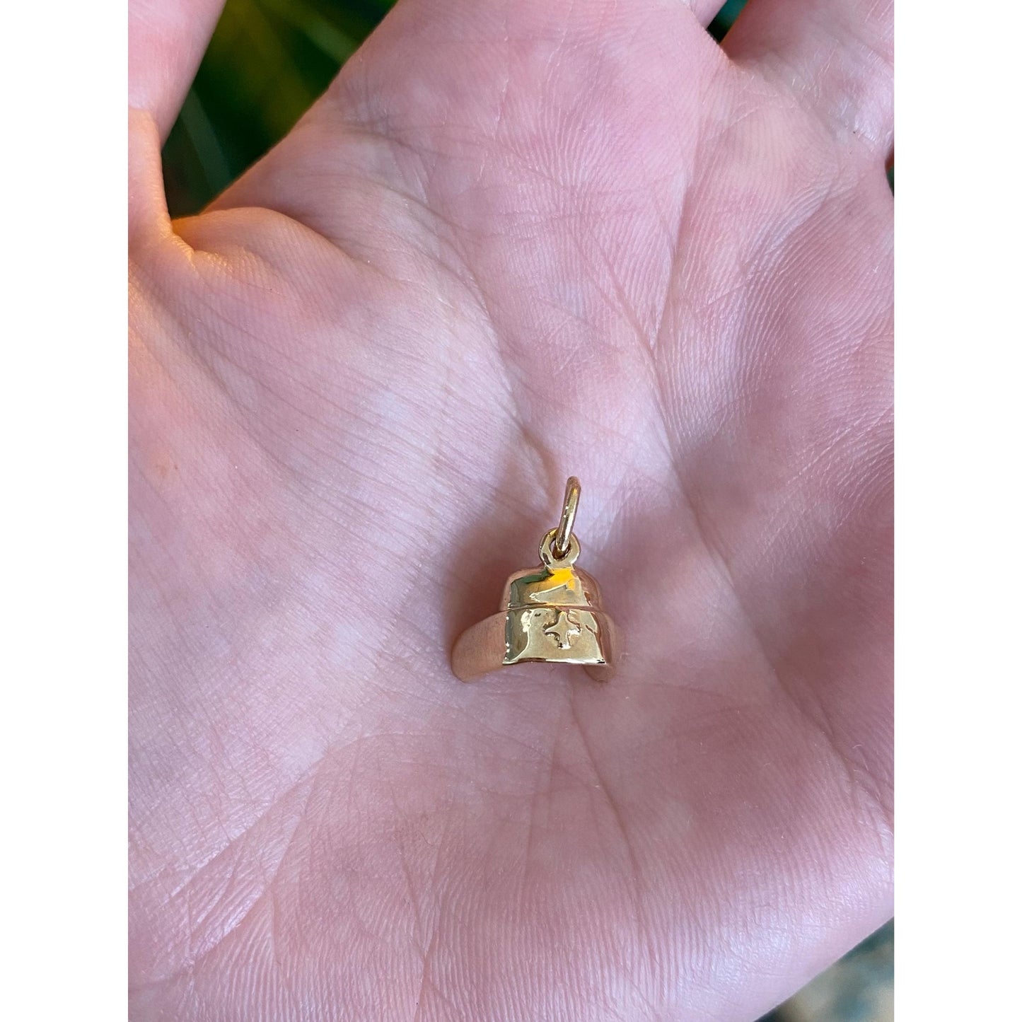 Vintage Solid 14k Yellow Gold Nurse Bonnet Charm