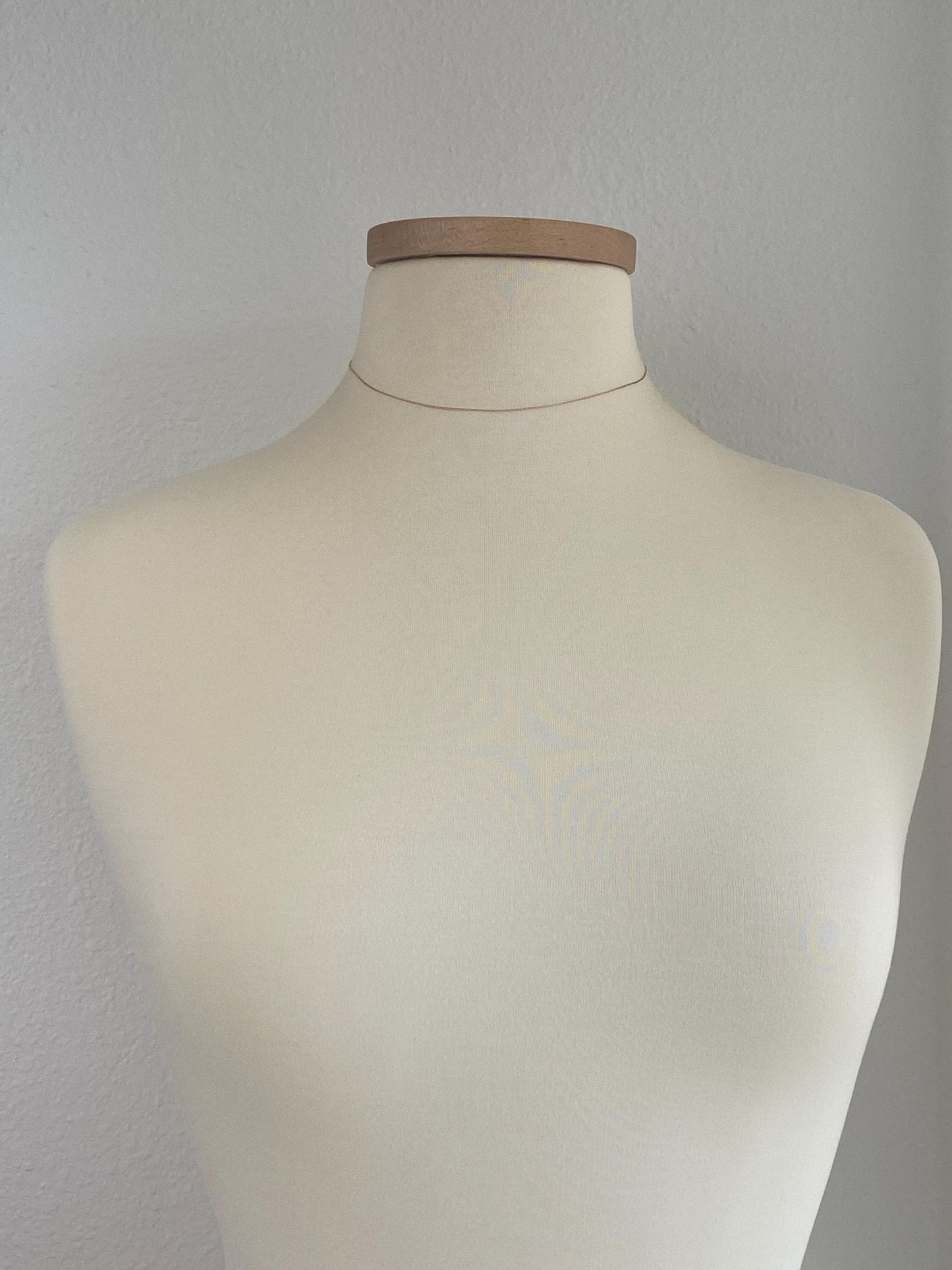 Vintage Solid 14k Yellow Gold Dainty Elongated Curb Chain Necklace - 15 inches