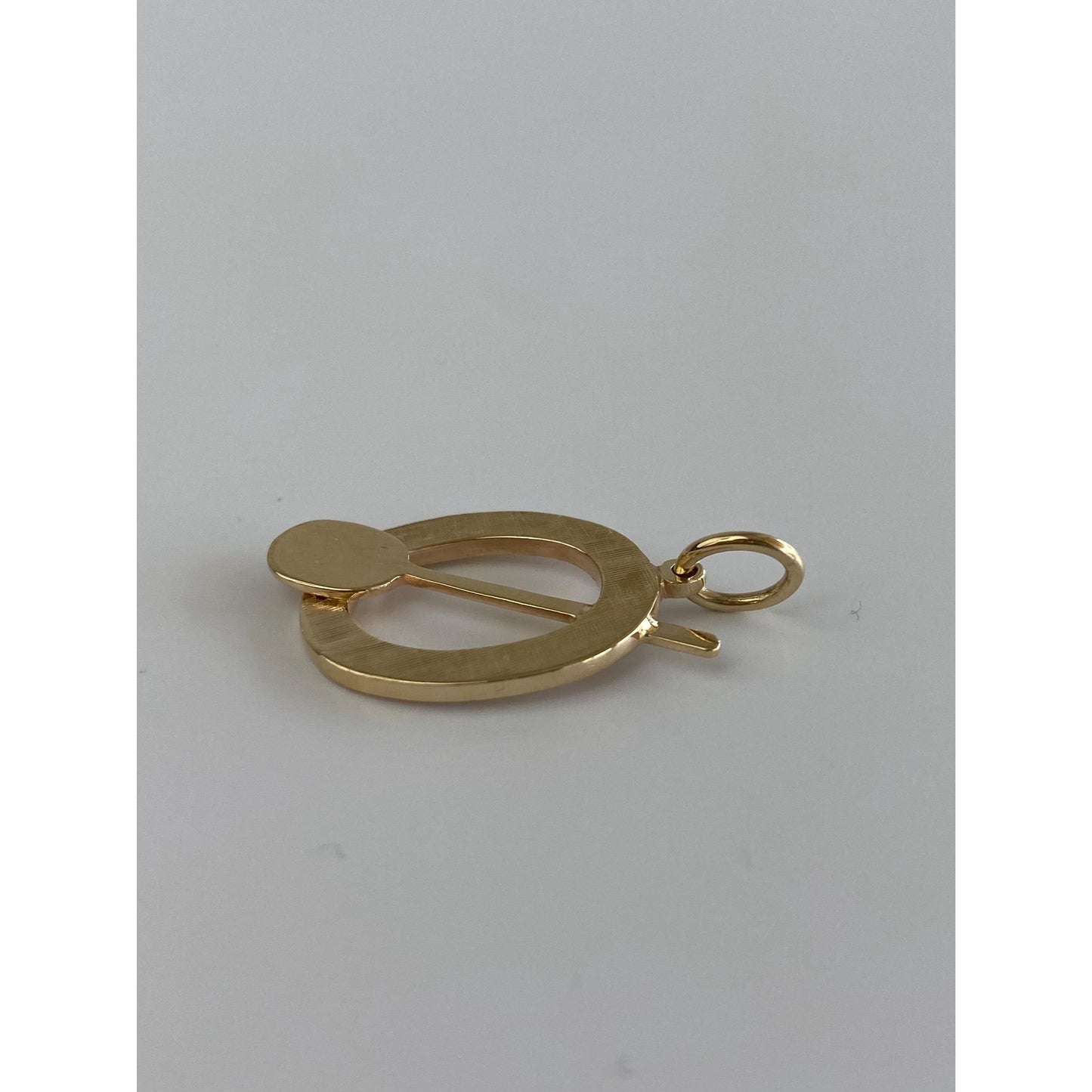 Vintage Solid 14k Yellow Gold Paddle Charm
