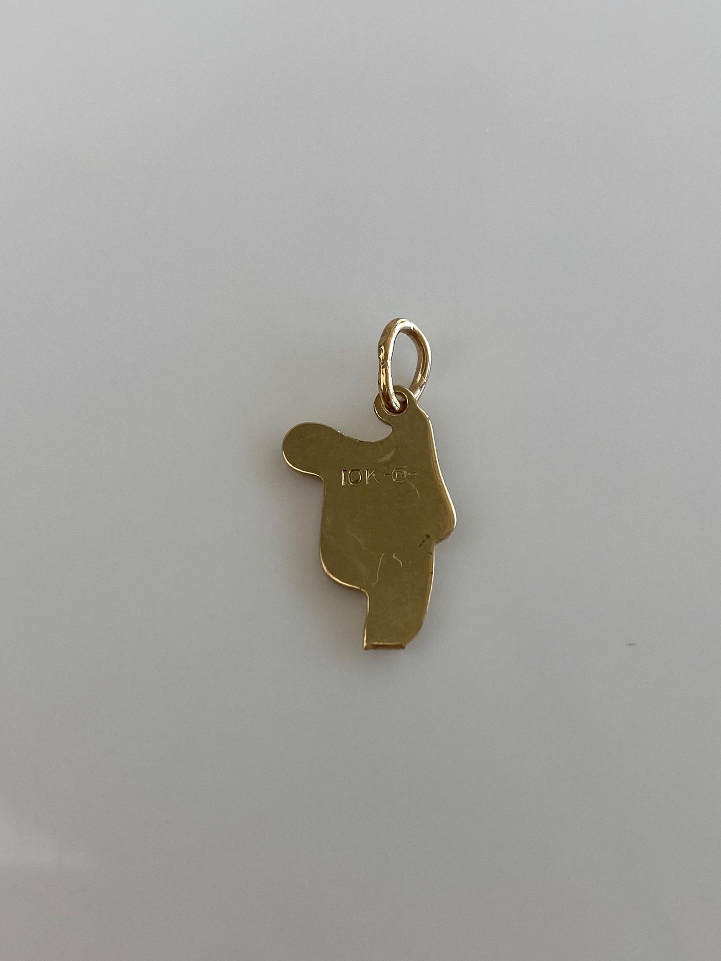 Vintage Solid 10k Yellow Gold Saddle Charm
