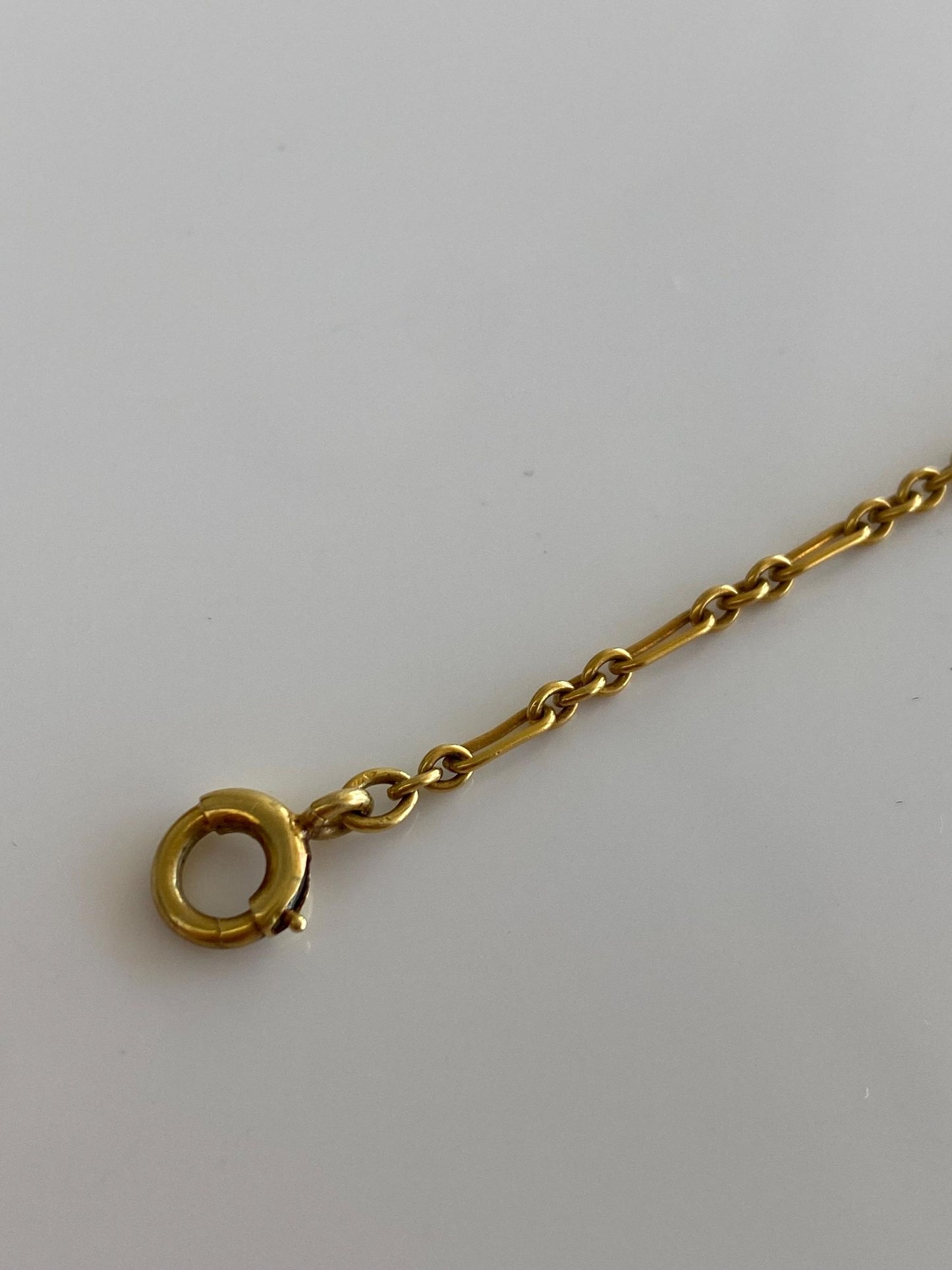 Vintage Solid 14k Yellow Gold Ring to Bracelet Extension Fancy Link Chain Ring Band - Size 7.5