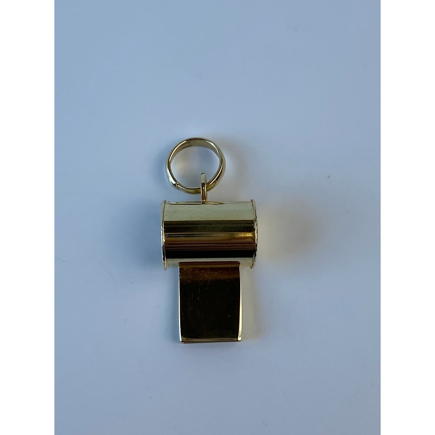 Vintage Solid 14k Yellow Gold Whistle Charm