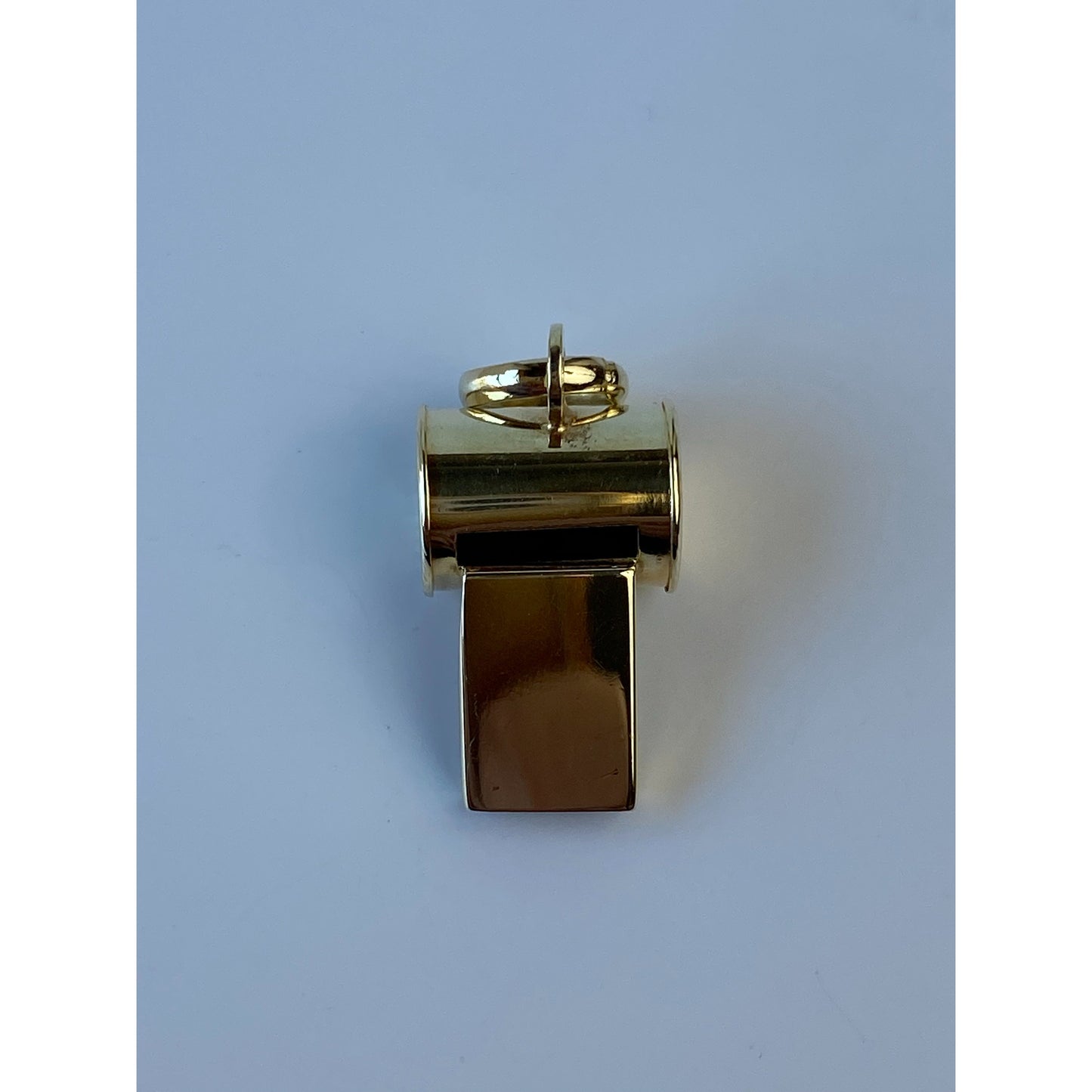 Vintage Solid 14k Yellow Gold Whistle Charm