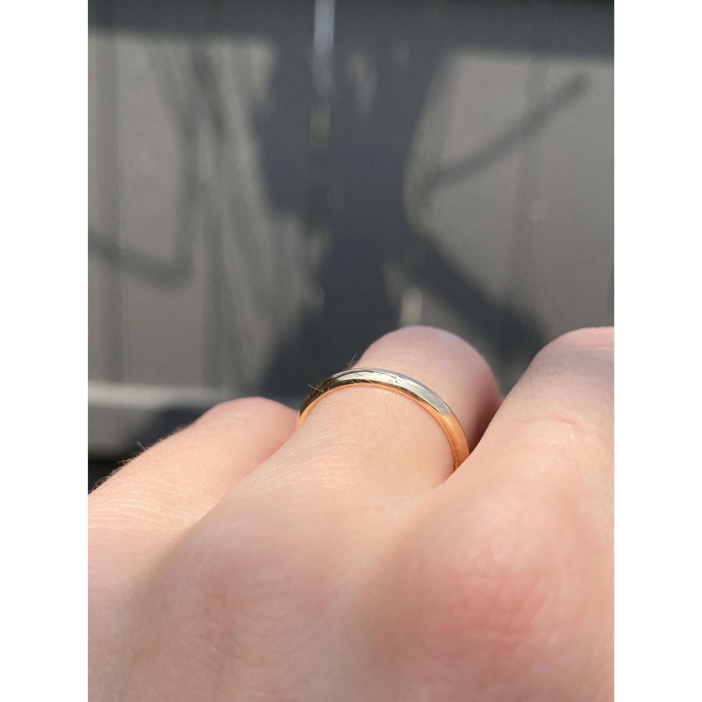 Vintage Solid 14k Yellow Gold Slim Ring Band - Size 5.75