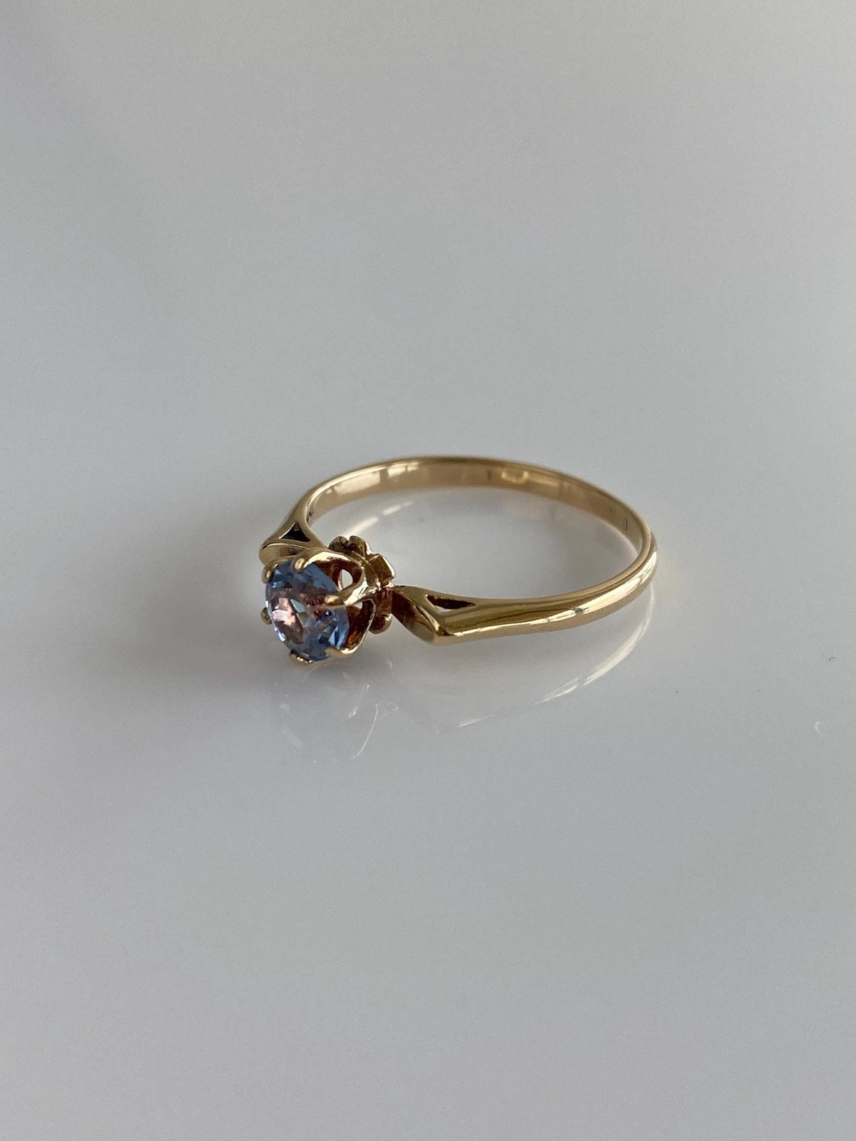 Vintage Solid 10k Topaz Ring - Size 6.75