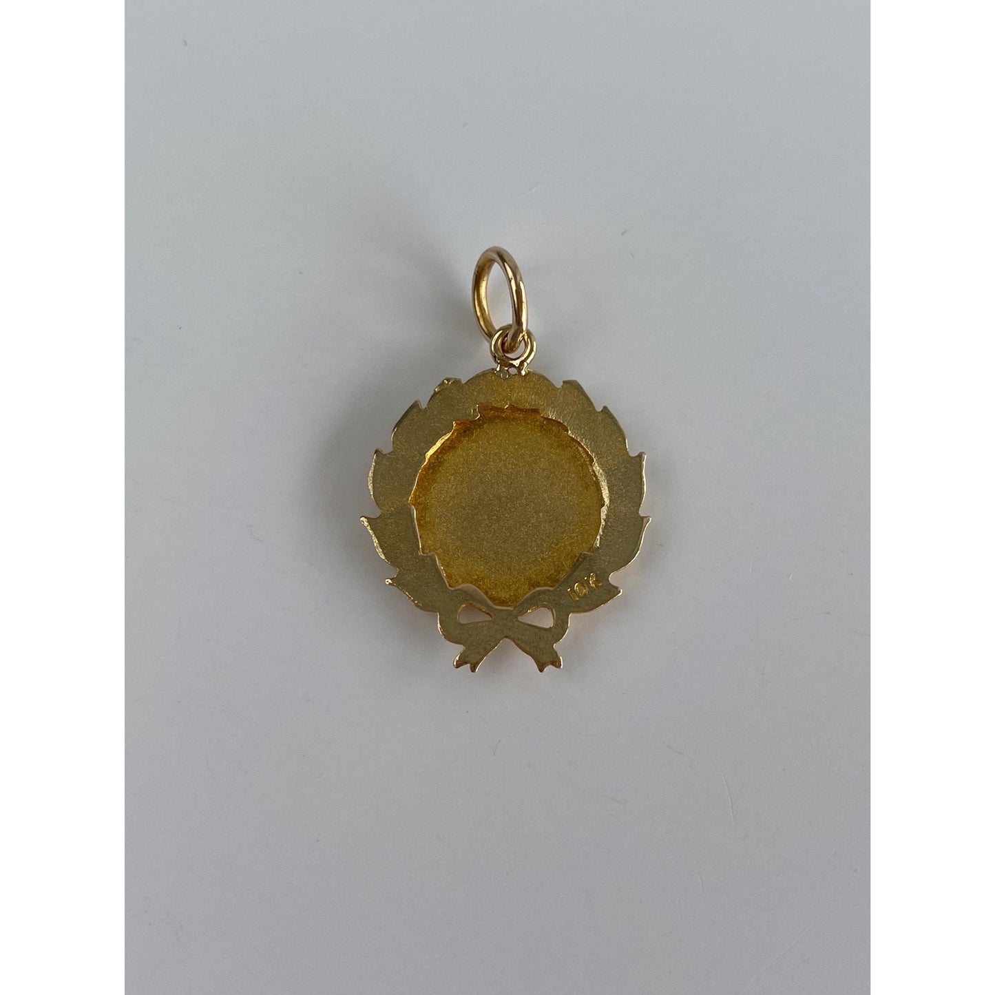 Vintage Solid 14k Yellow Gold Enamel National Auxilary Charm