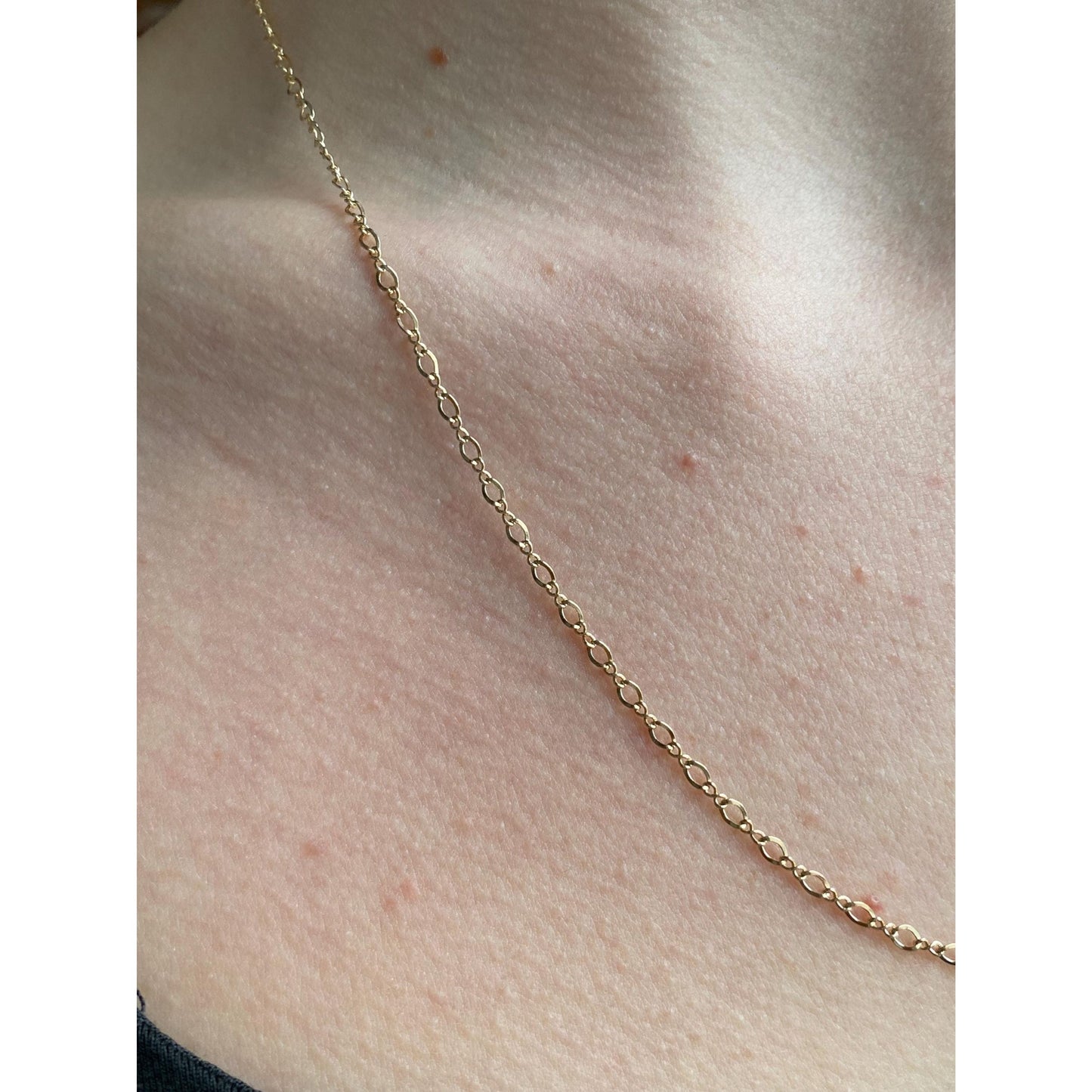 Vintage Solid 14k Yellow Gold Fancy Chain Necklace - 20.5 inches