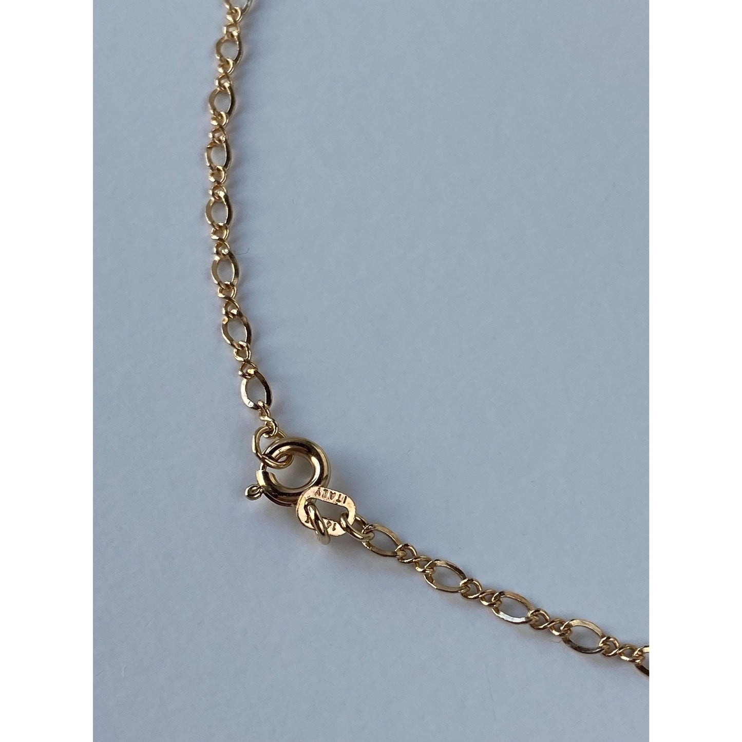 Vintage Solid 14k Yellow Gold Fancy Chain Necklace - 20.5 inches