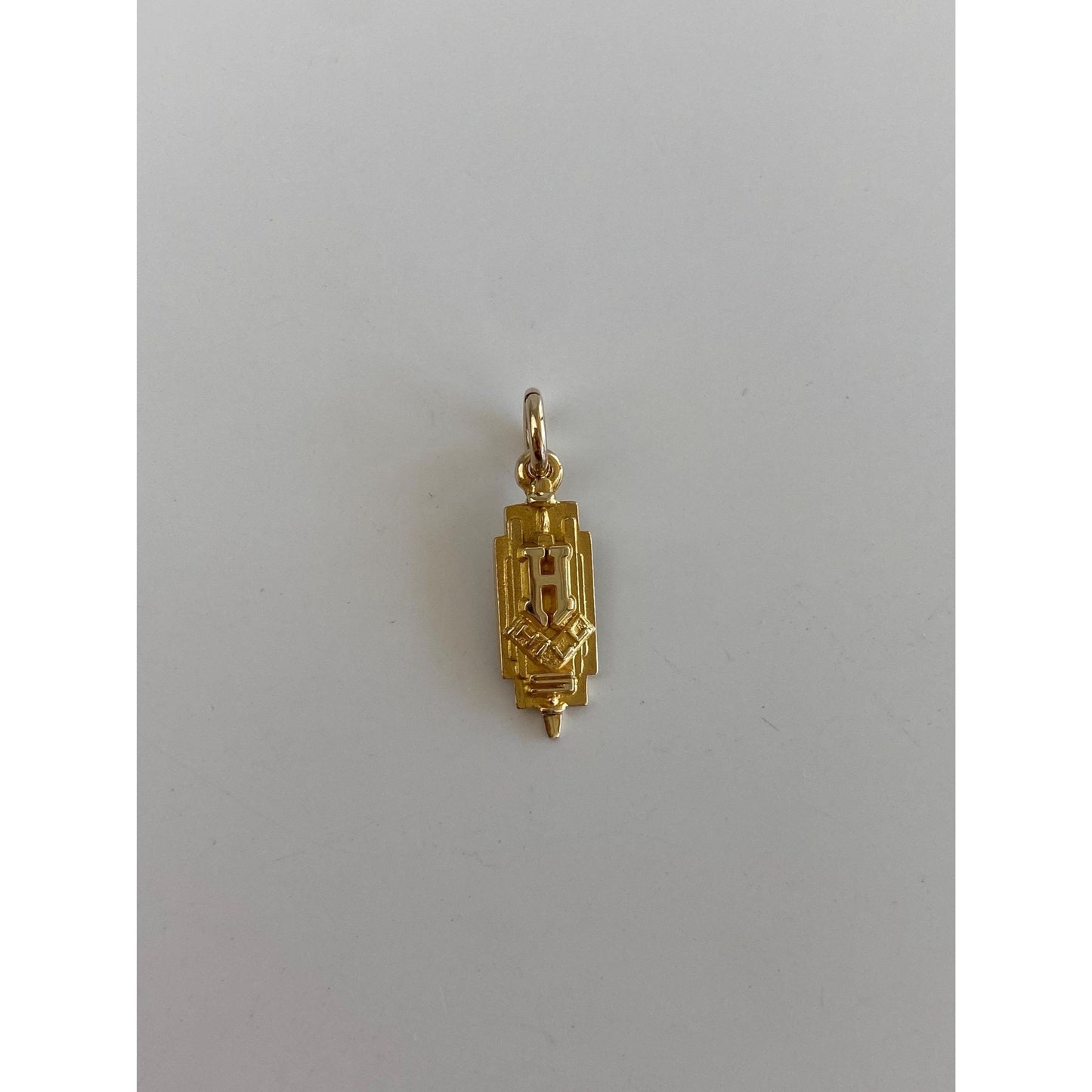 Vintage Solid 10k Yellow Gold Hill Key Charm