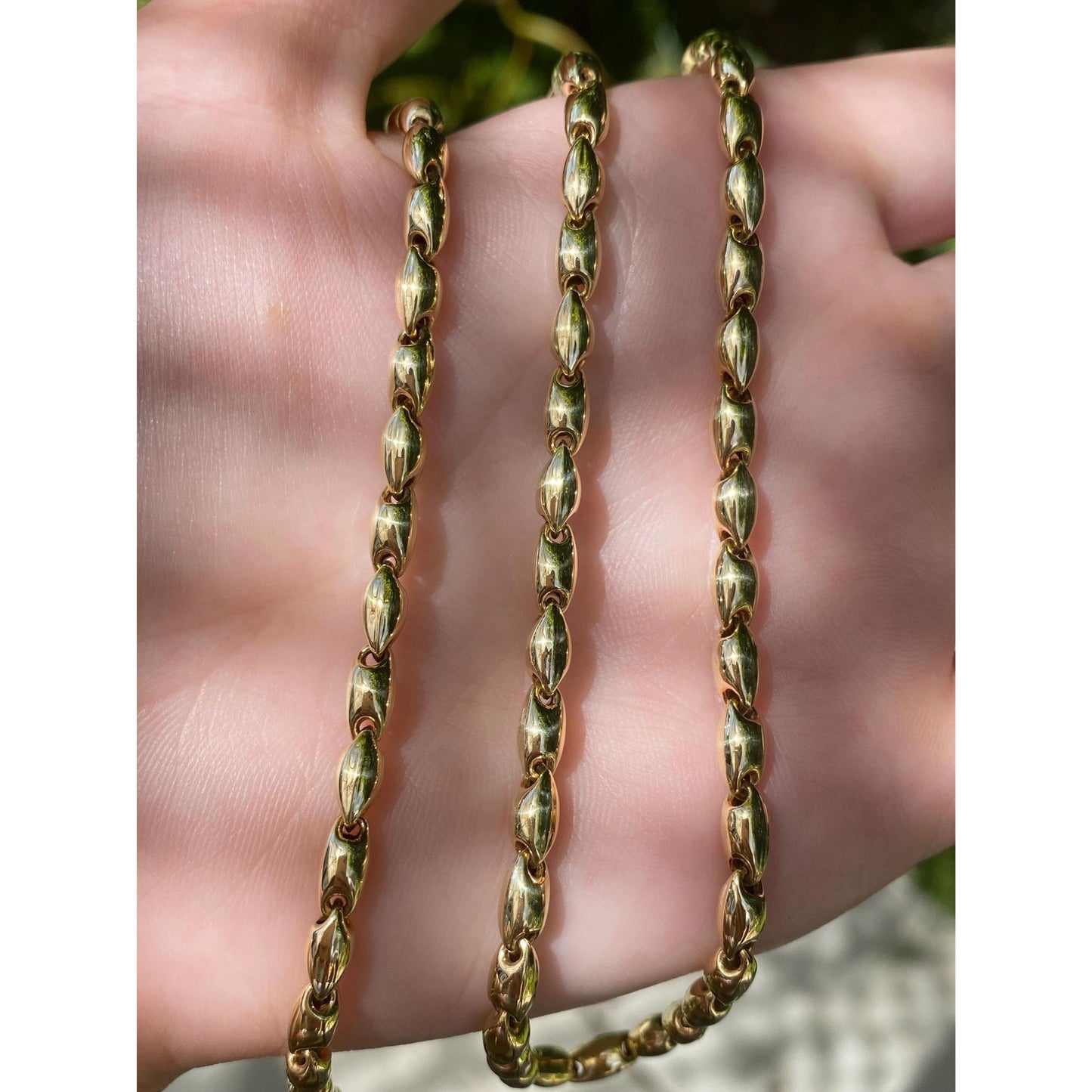 Chimento 18k Yellow Gold Barrel Link Necklace - 19.75 inches