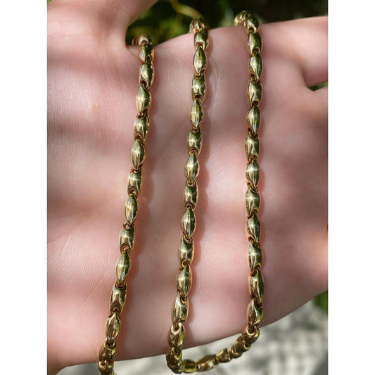 Chimento 18k Yellow Gold Barrel Link Necklace - 19.75 inches