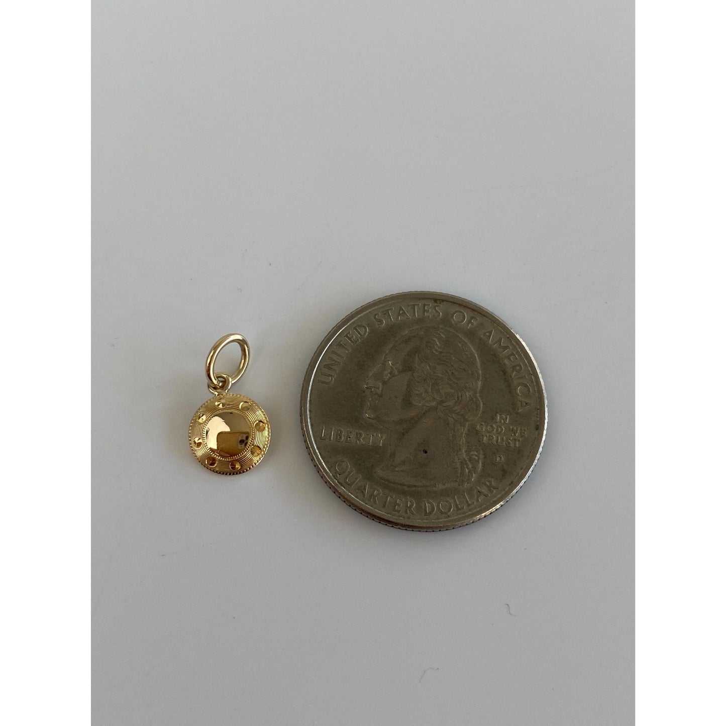 Vintage Solid 14k Yellow Gold Tie Tack Conversion Charm