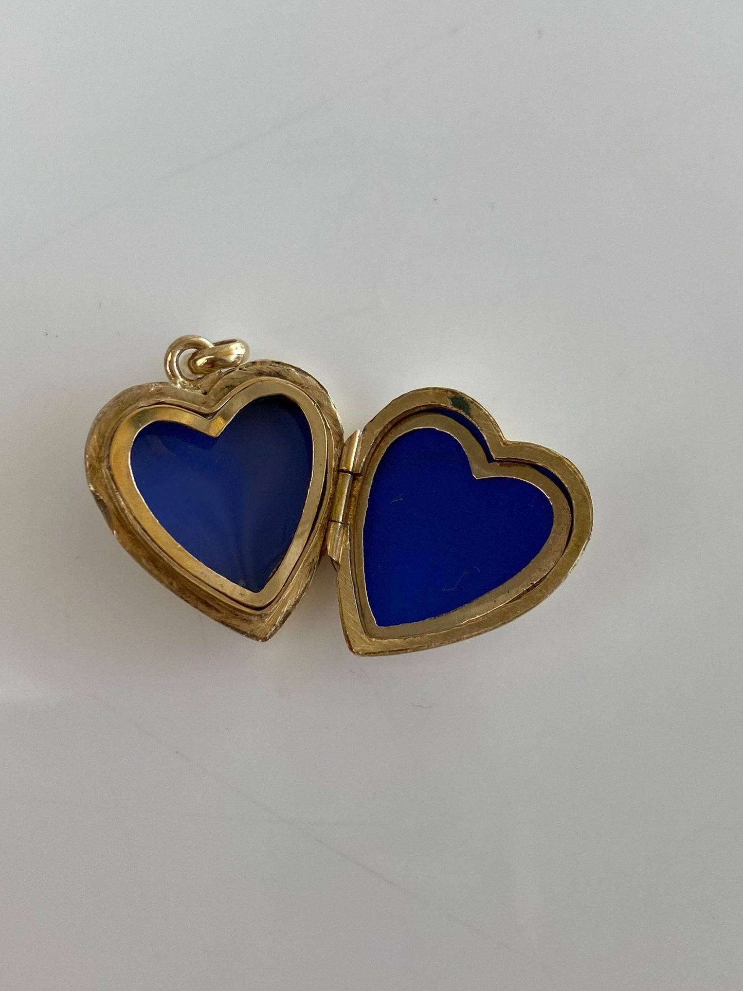 Vintage Solid 9k Yellow Gold Heart Locket Charm