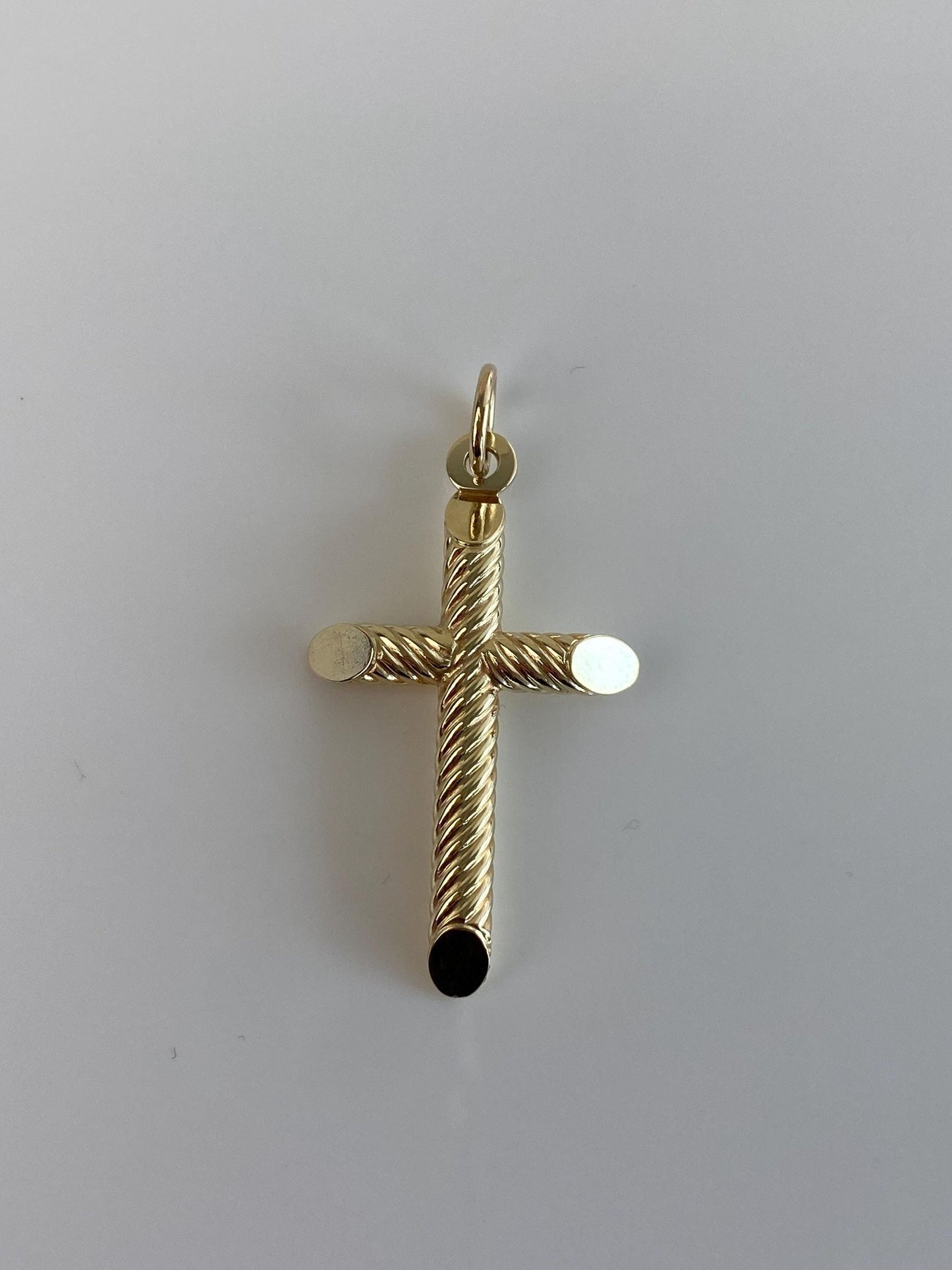 Vintage 14k Yellow Gold Cross Charm