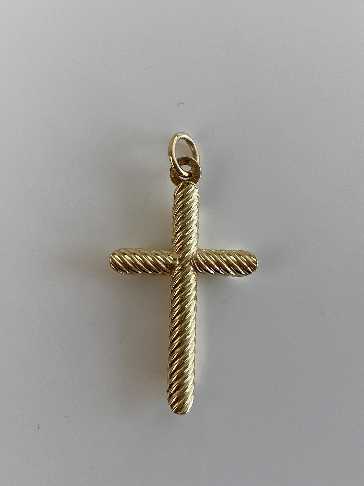 Vintage 14k Yellow Gold Cross Charm
