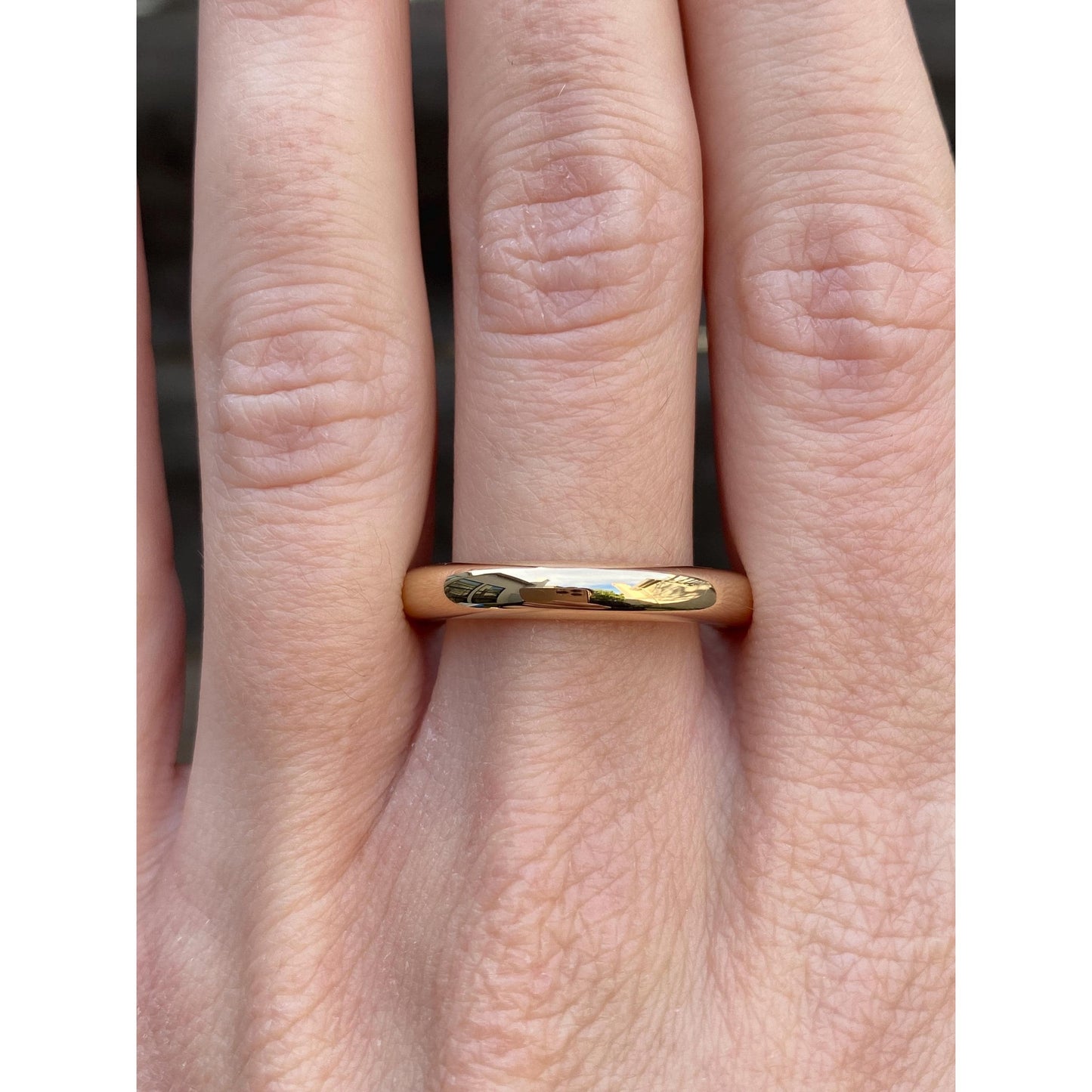 Vintage Solid 14k Yellow Gold Ring Band - Size 11